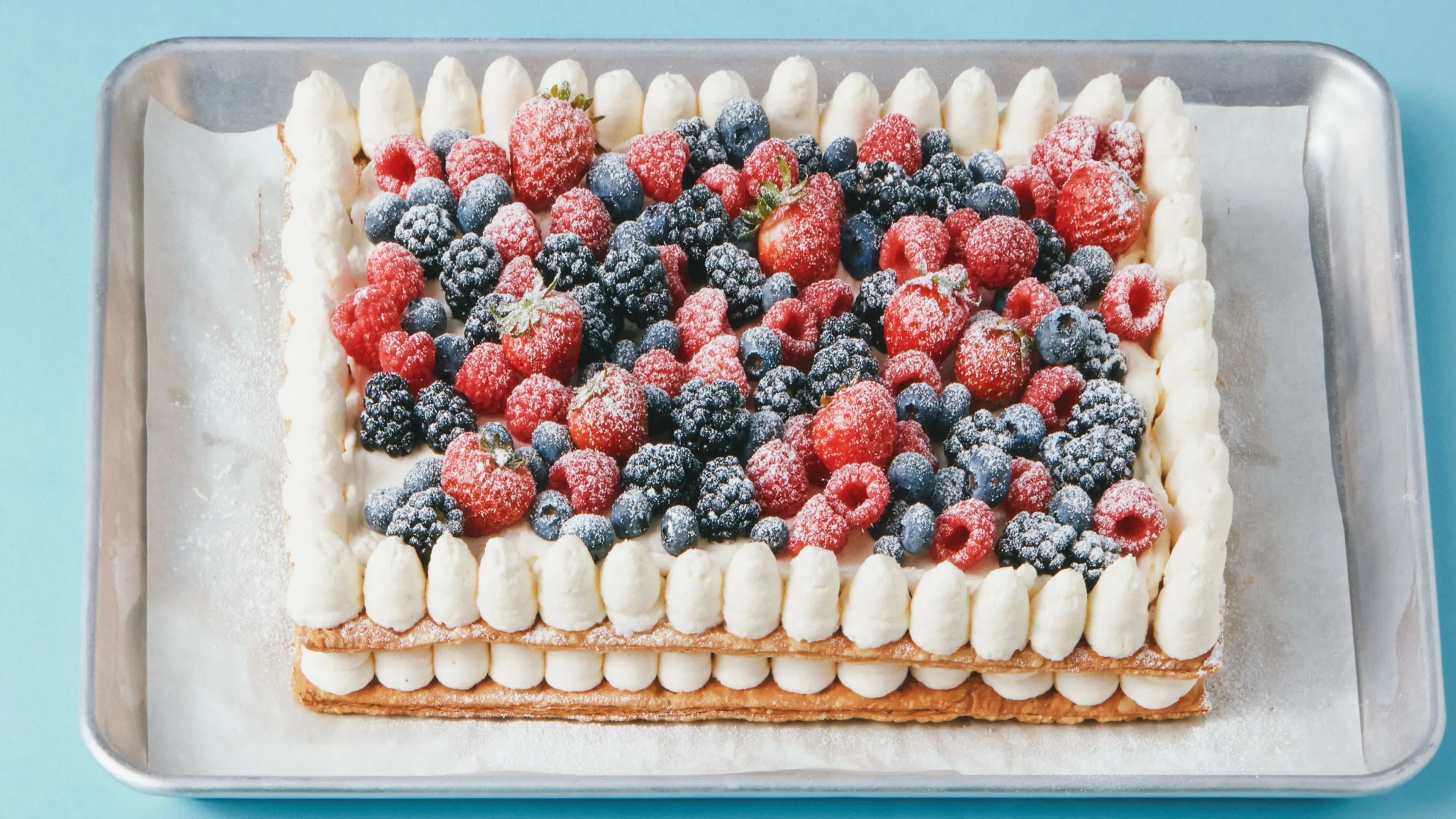 Berries and Cream Mille-Feuille