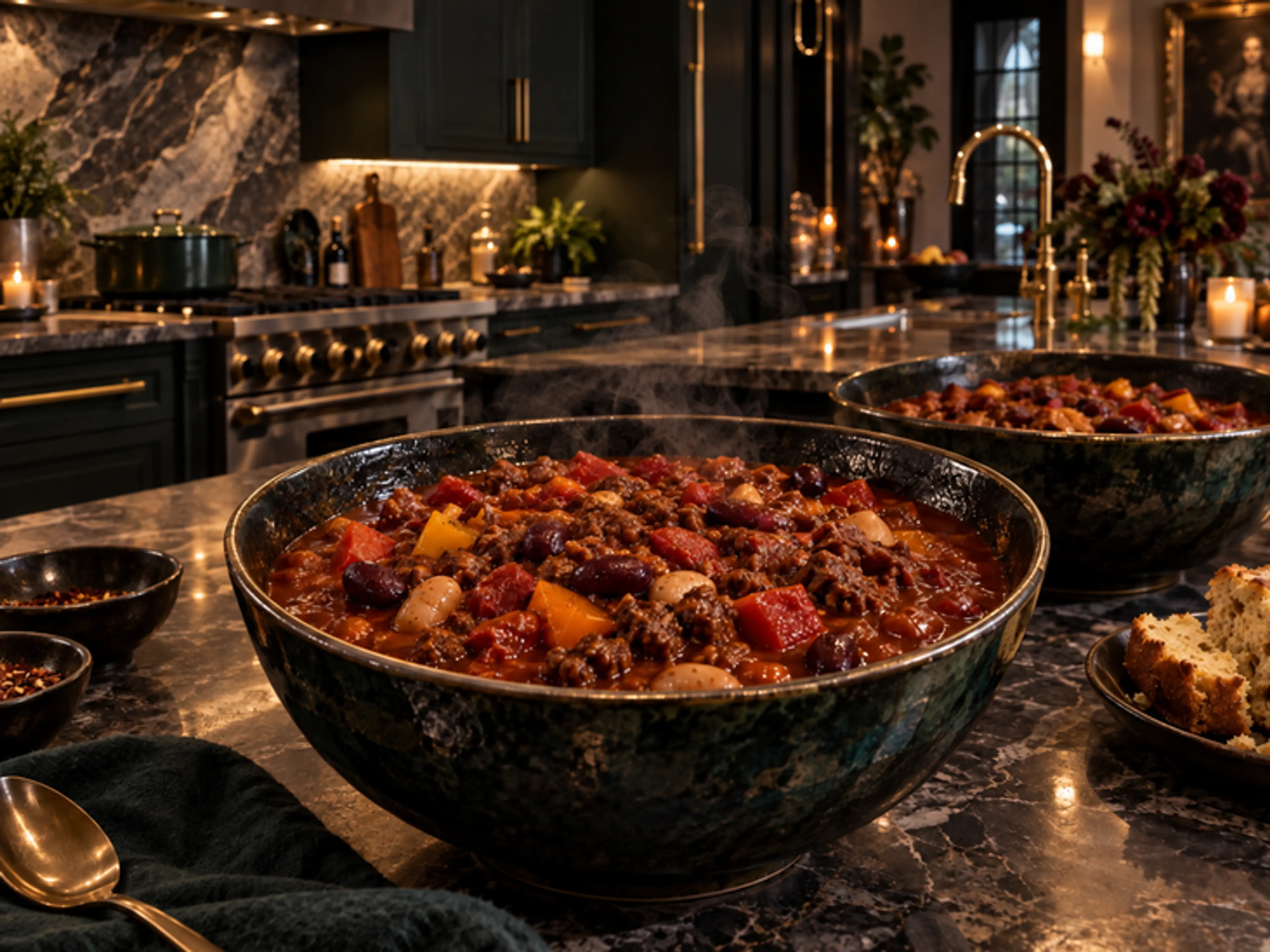 Three-Bean Hearth Chili
