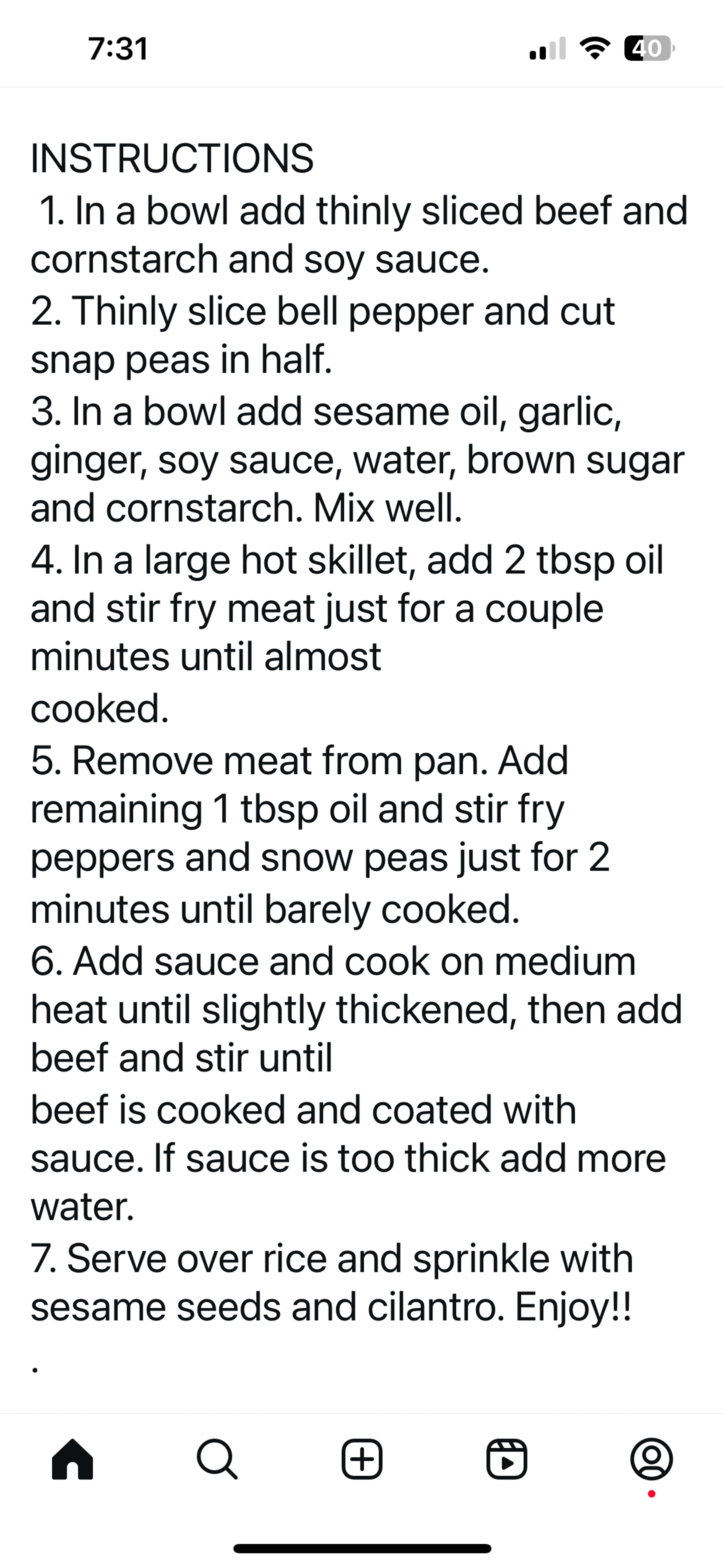 This healthier Mongolian beef stir fry