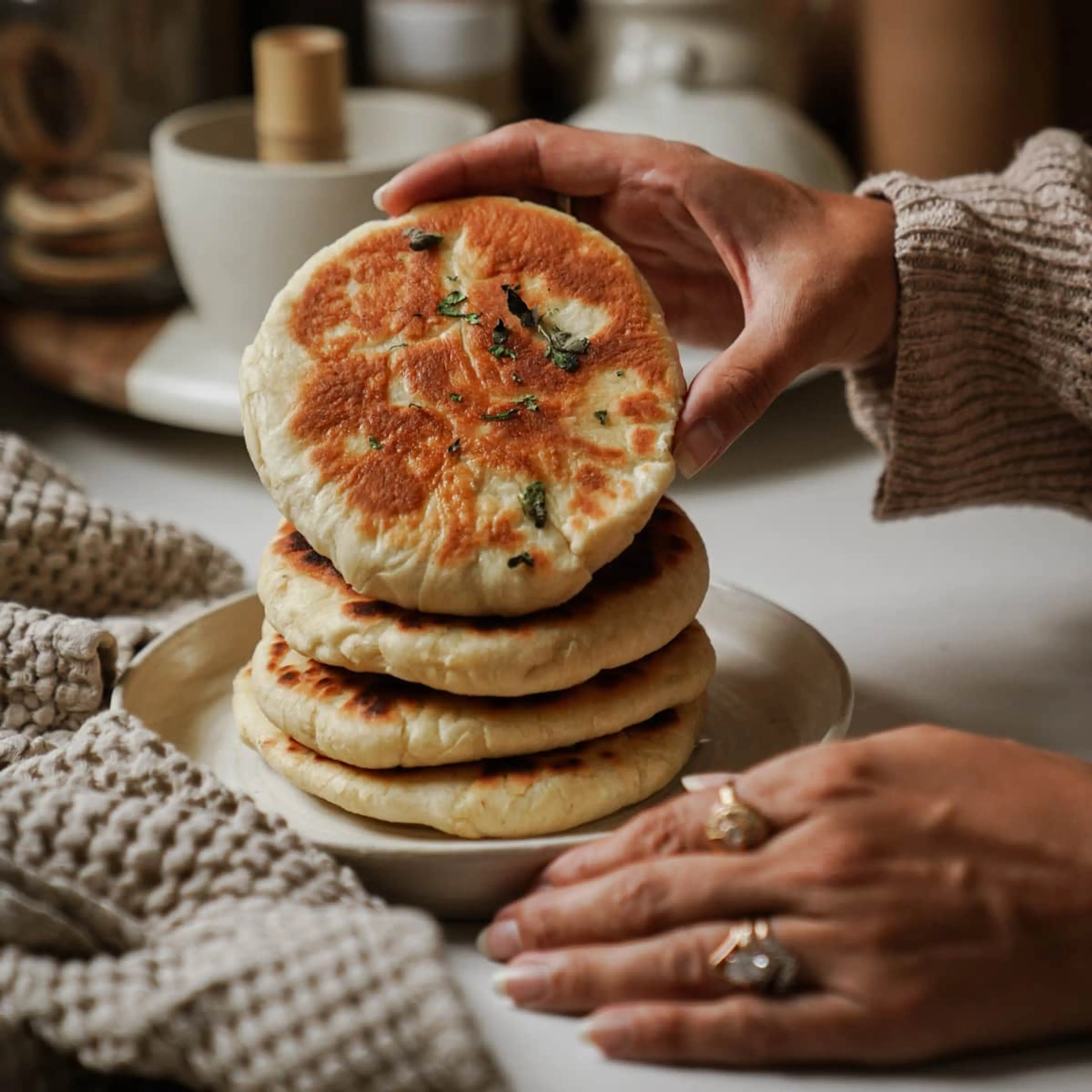 Fluffy Greek Pita Bread Recipe