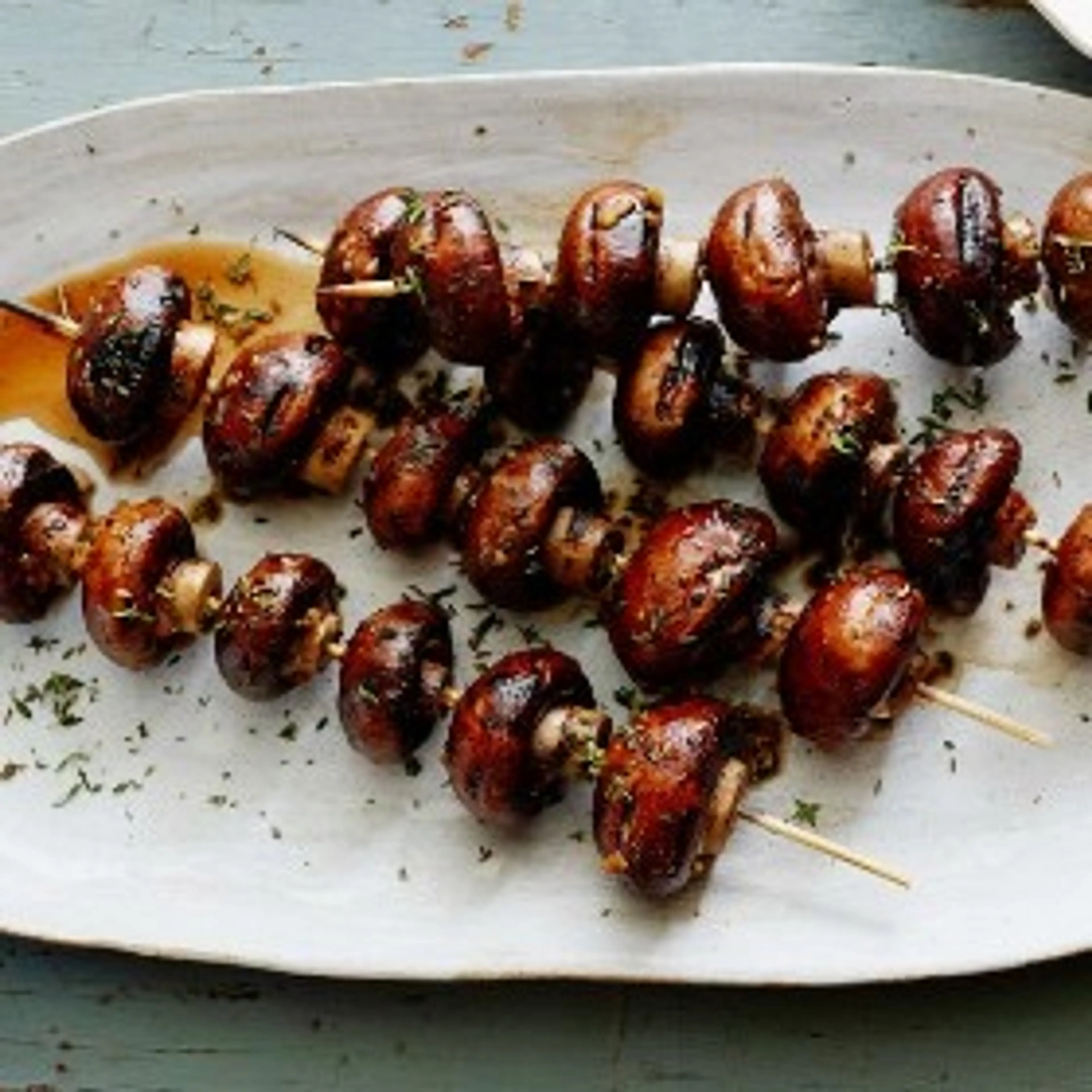 Grilled Mushroom Skewers