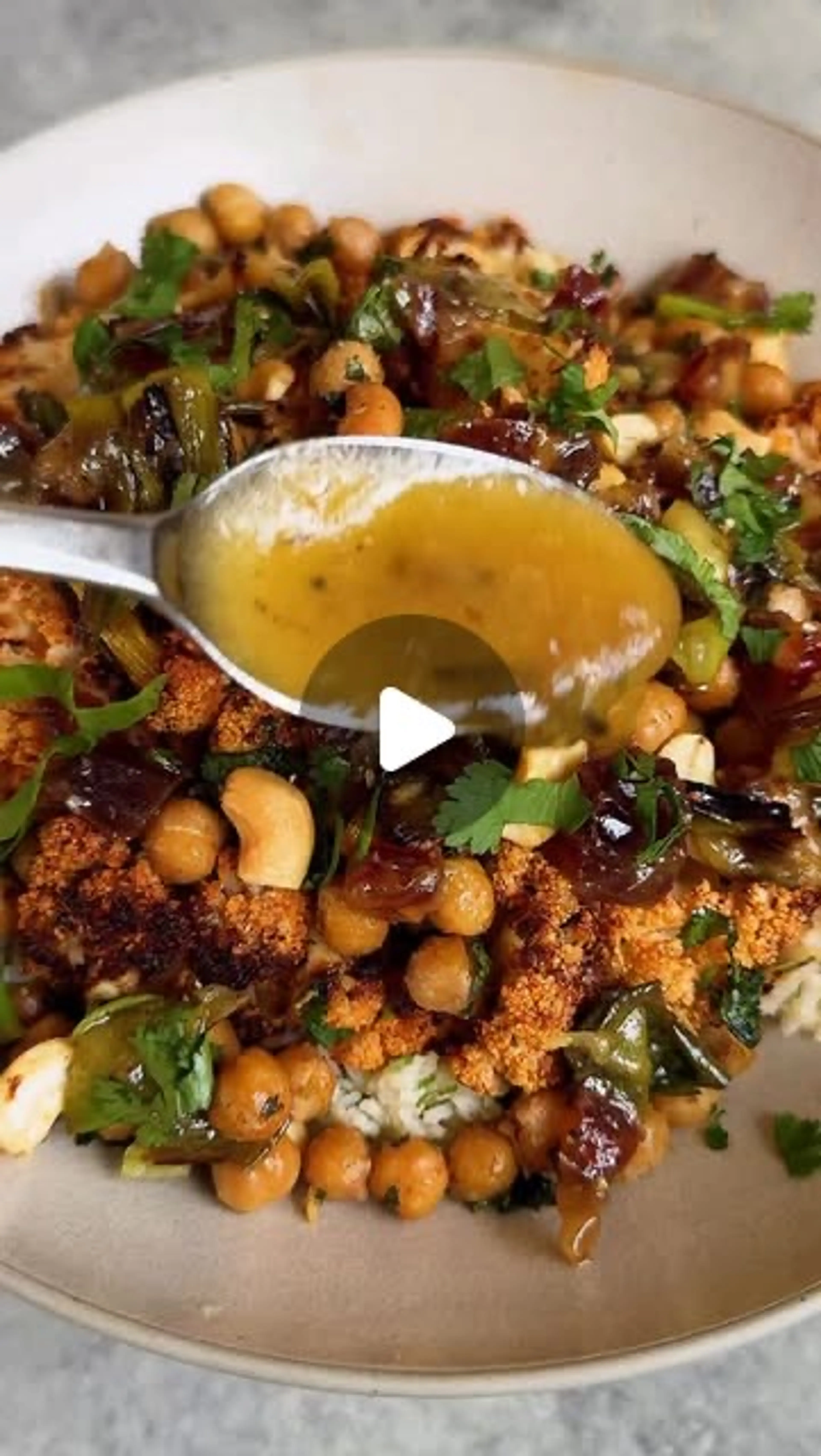 Cauliflower & Chickpea Veggie Rice Bowls with Citrus & Charr