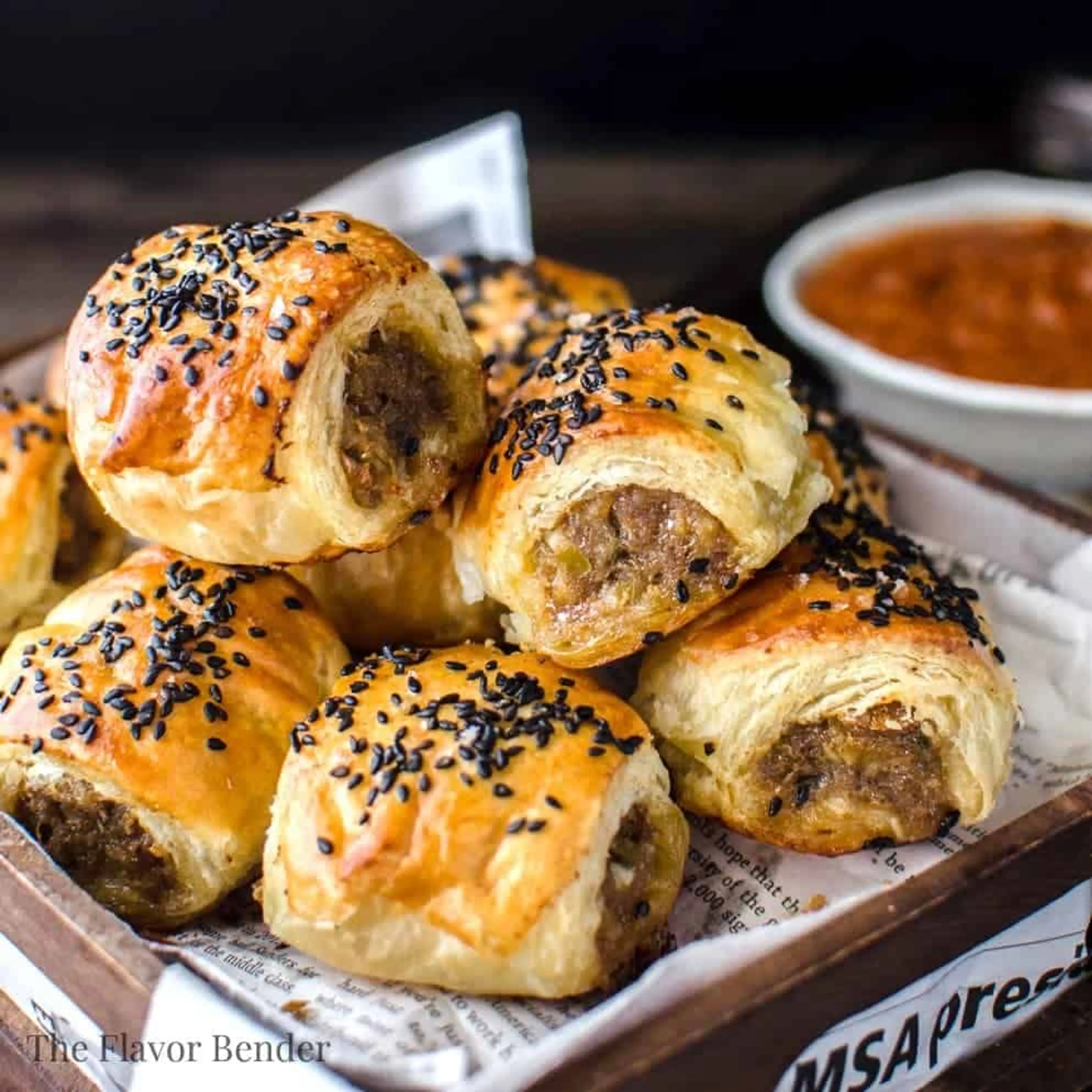 Pork Sausage Rolls (with Caramelized Apple and Fennel)