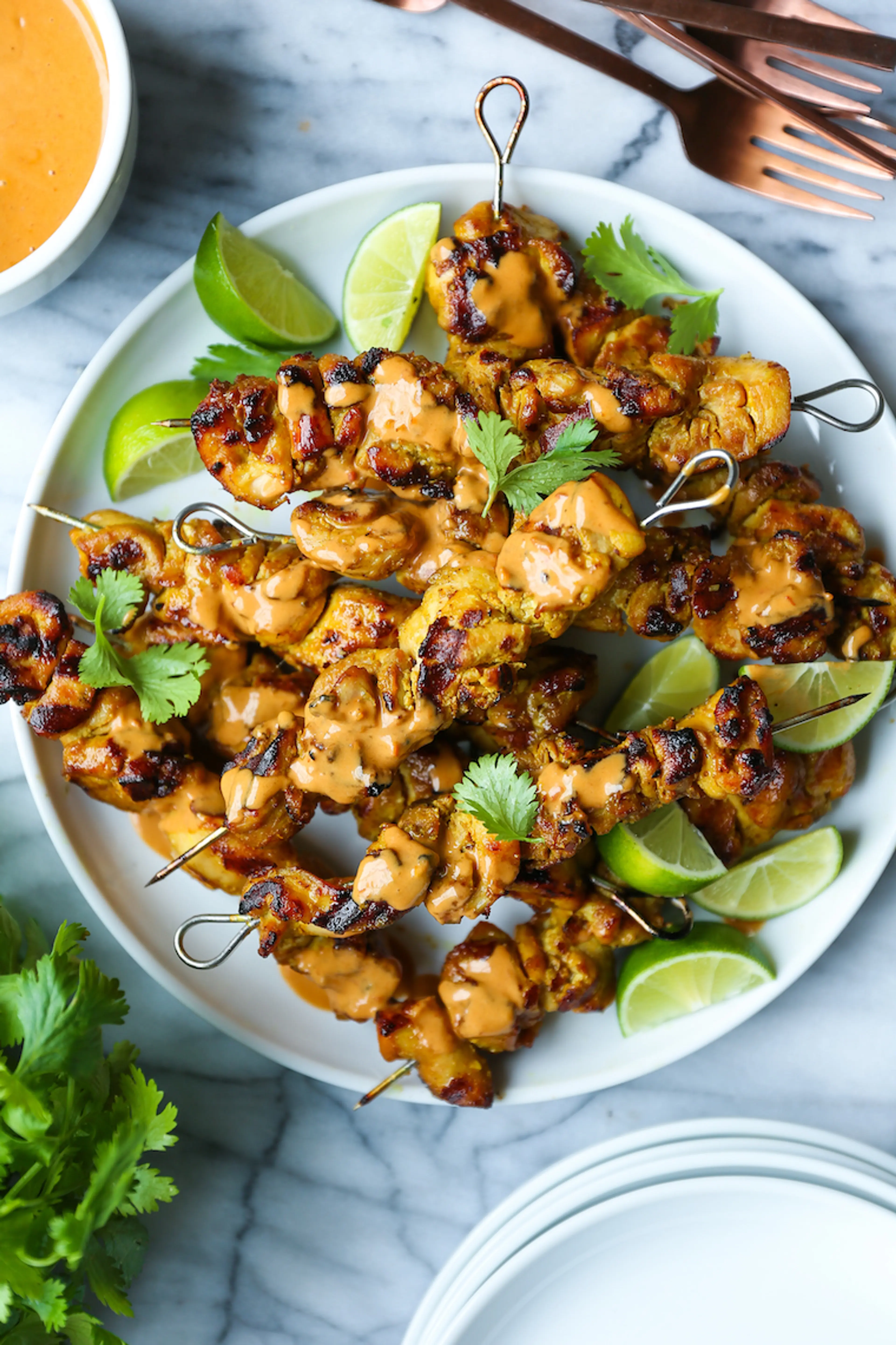 Chicken Satay with Peanut Sauce
