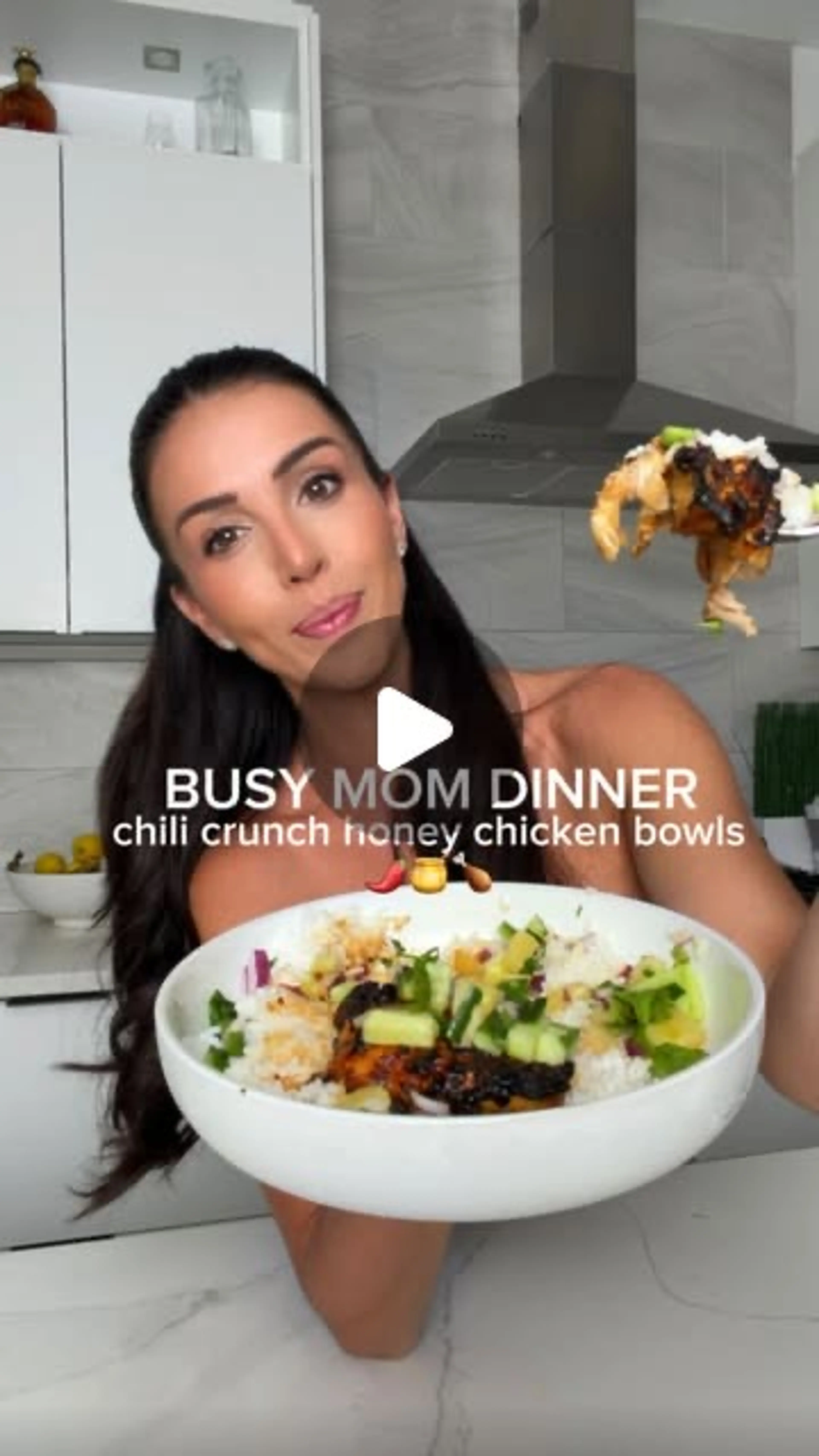 Chili Crunch Honey Chicken Bowls