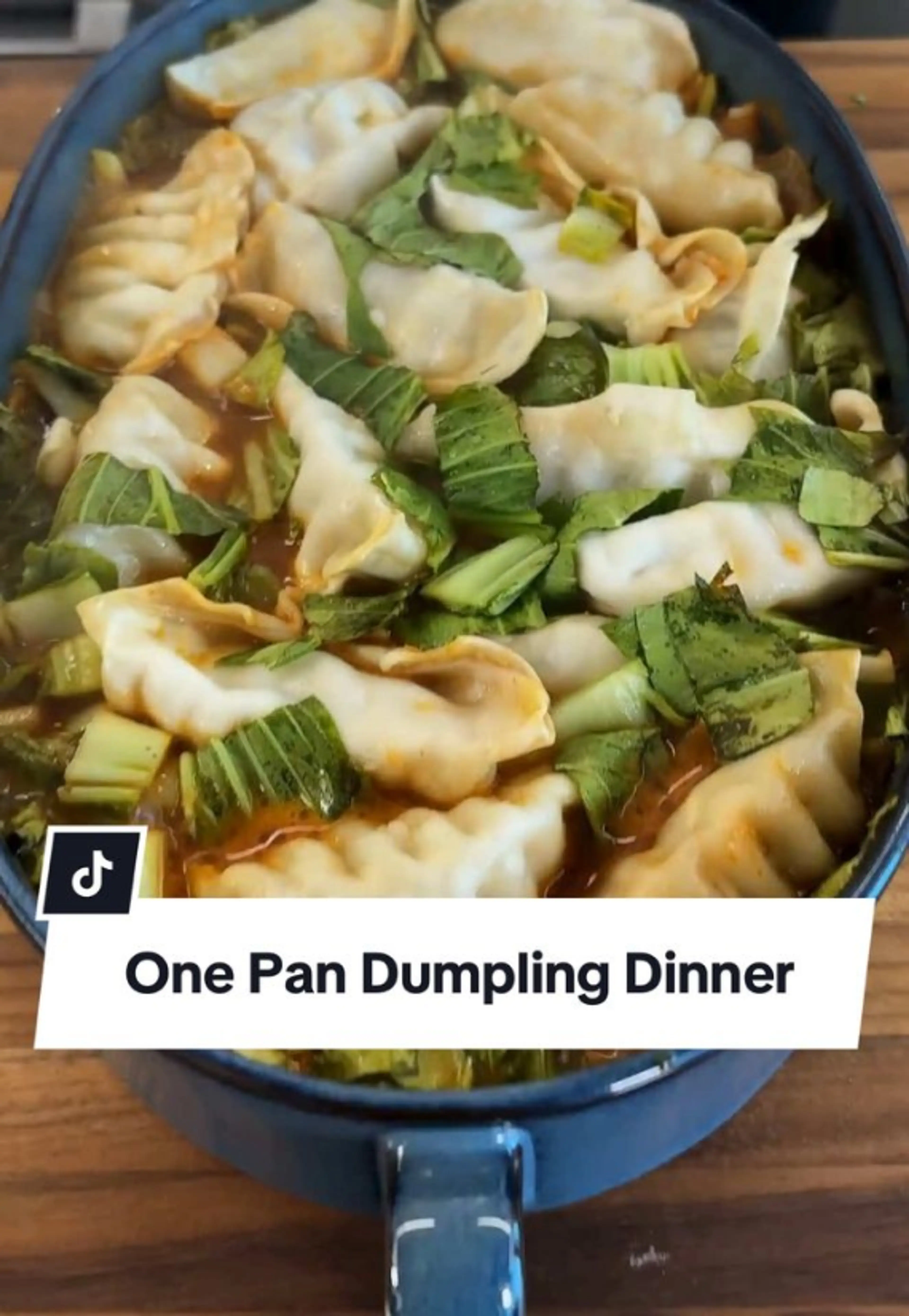 One Pan Dumpling Dinner