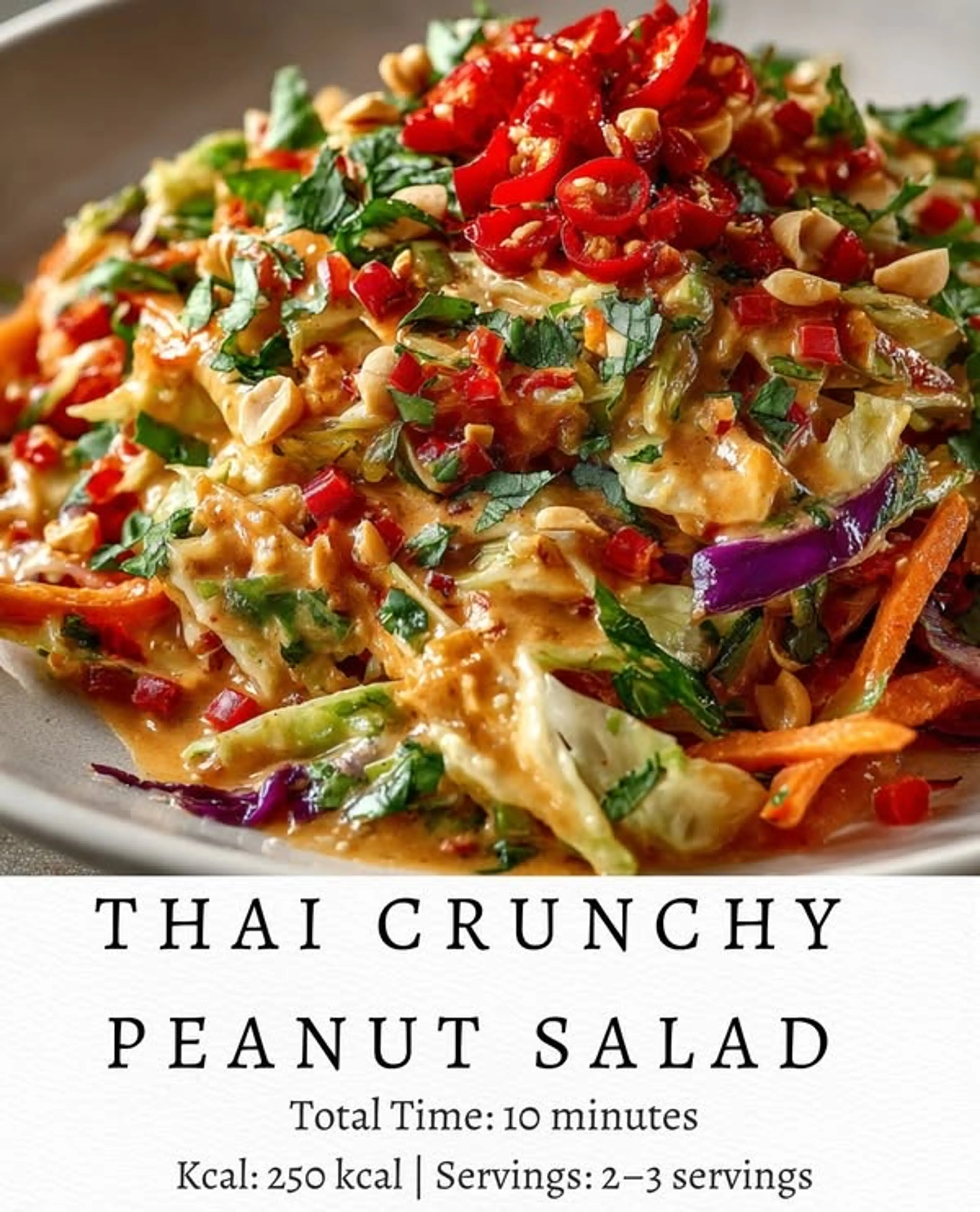 Thai Crunchy Peanut Salad