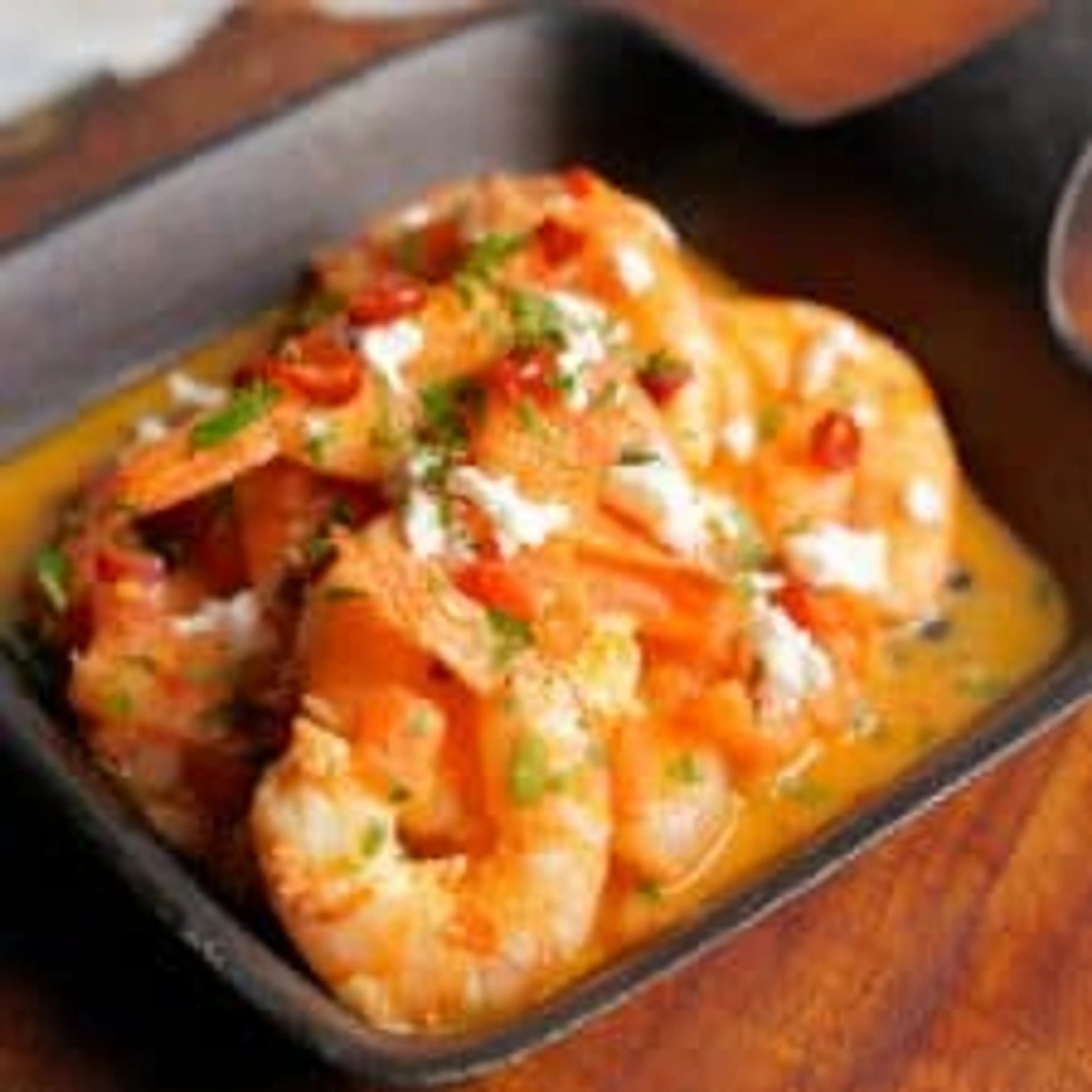 Greek Shrimp (Prawn) Saganaki recipe with Feta cheese (Garid