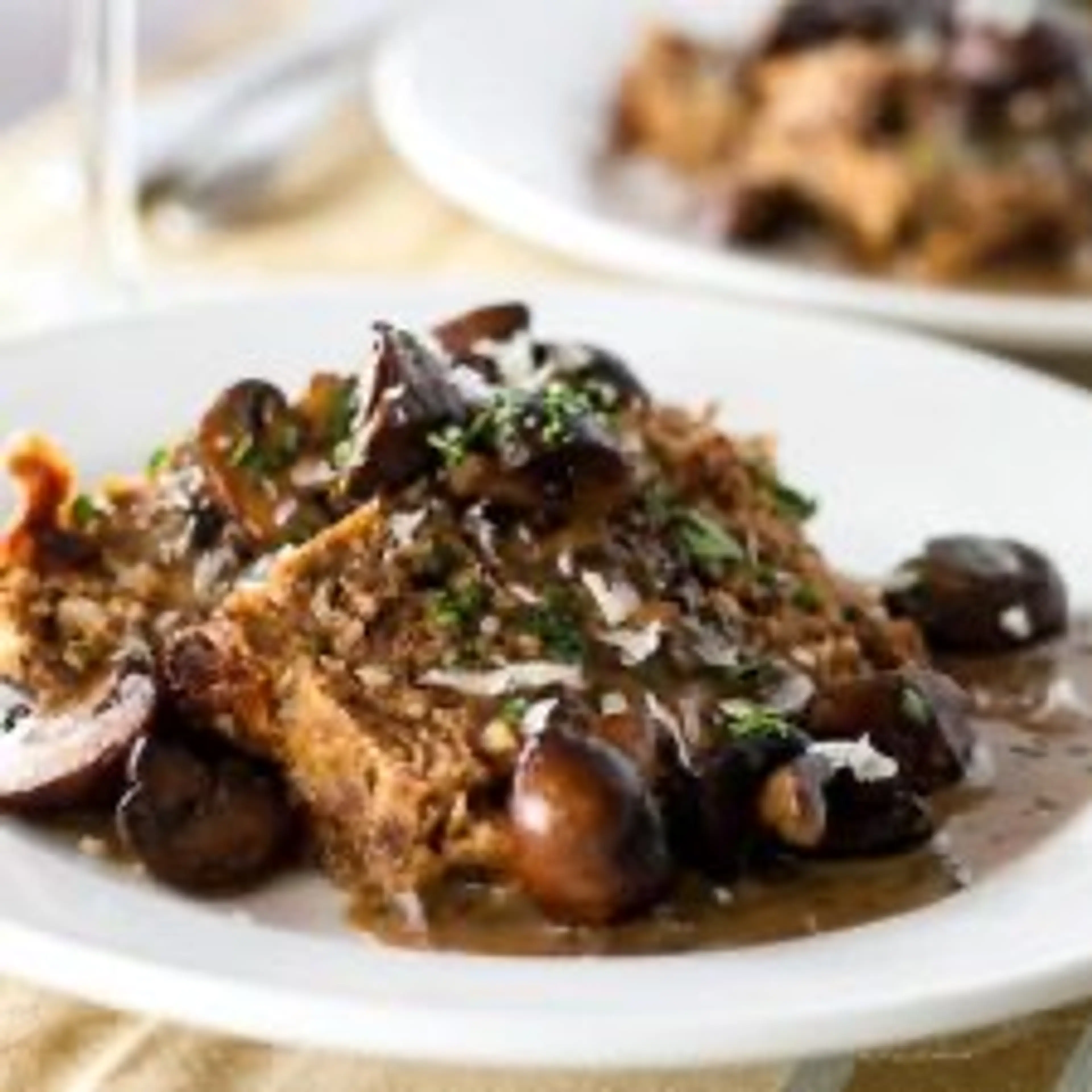 Meatloaf with Balsamic Mushroom Sauce