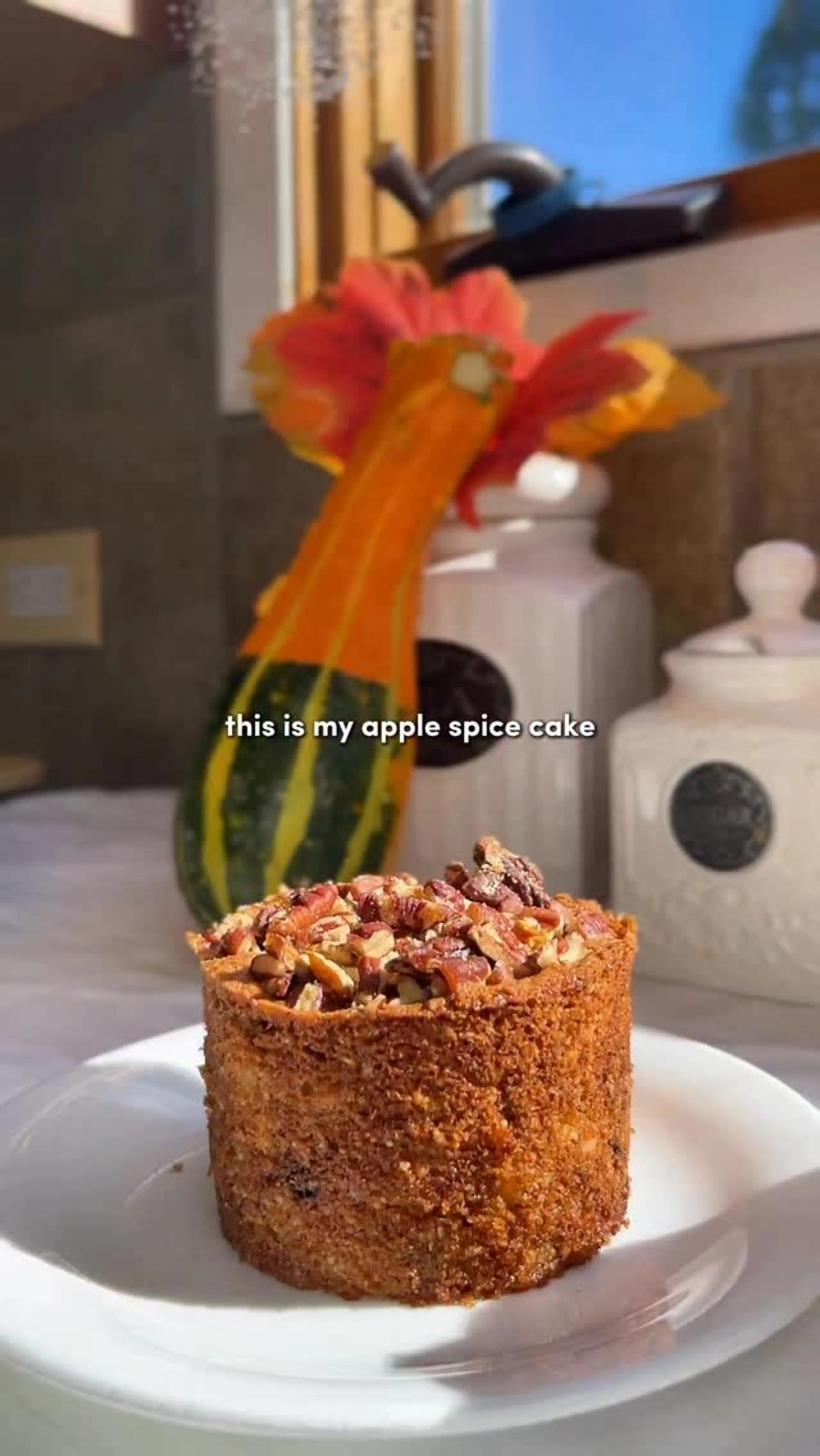 Apple Pie Spice Cake Gf, Df, Natural Sugar