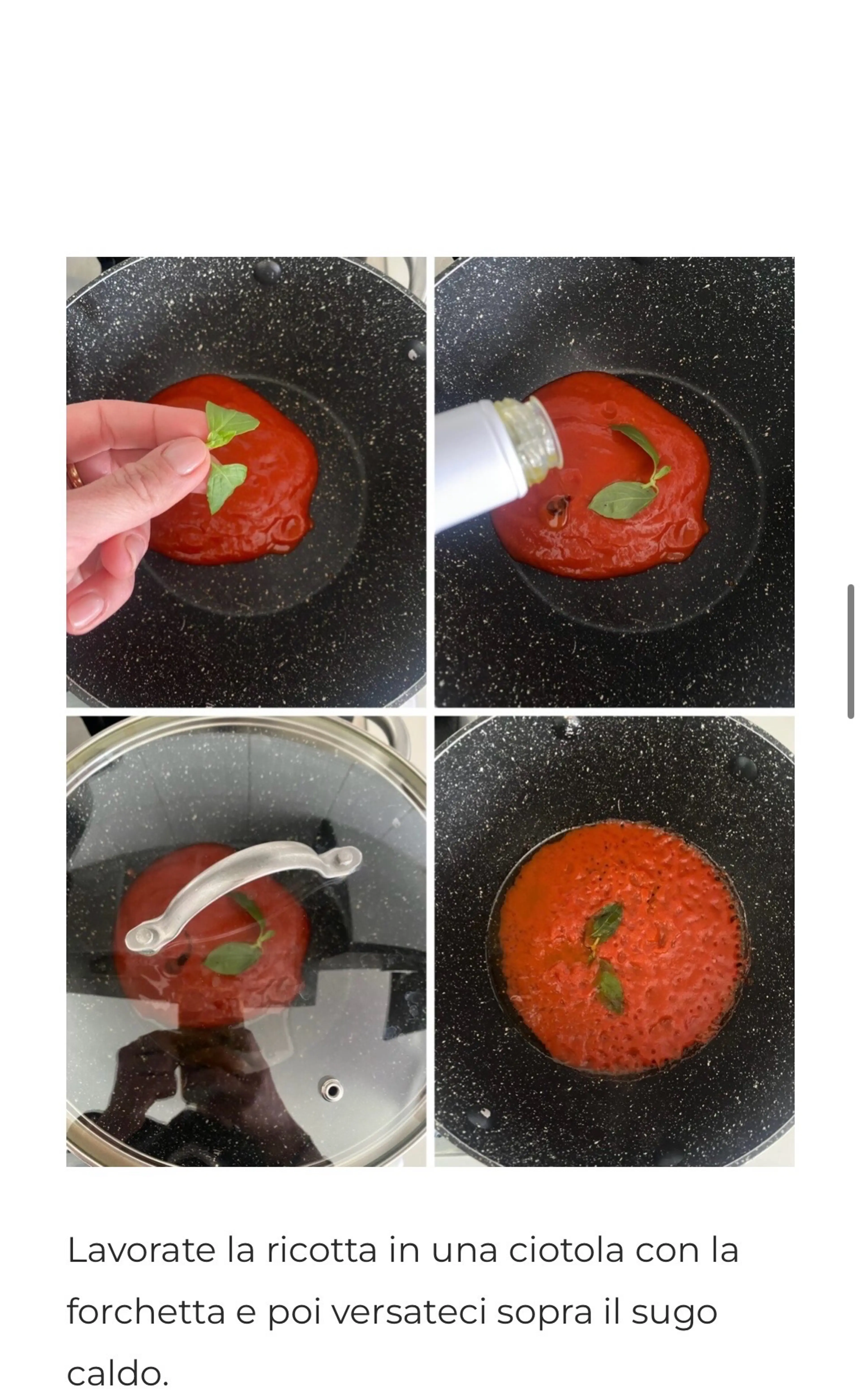 Pasta Ricotta e Pomodoro