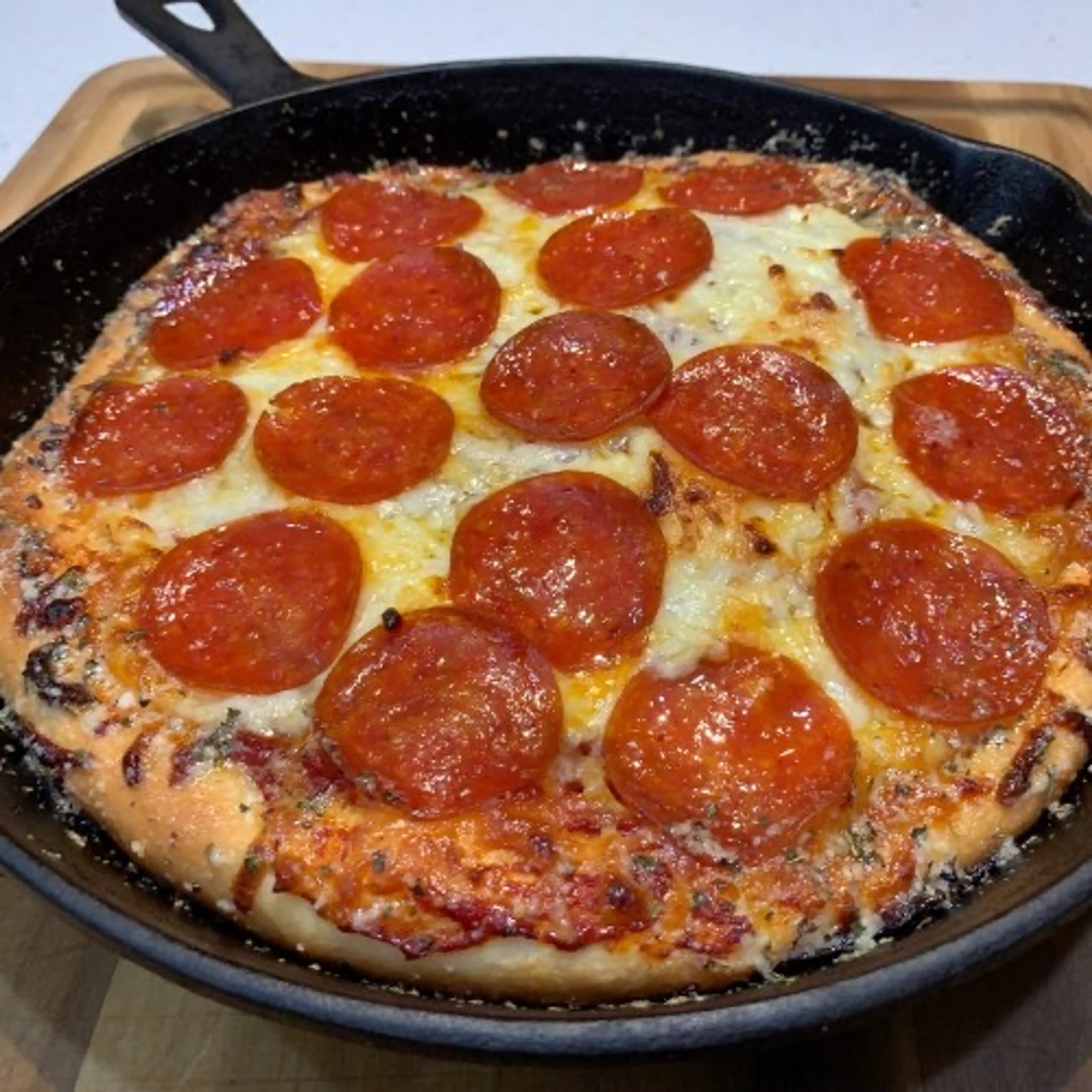 Pepperoni Pan Pizza (Pizza Hut Copycat Recipe)