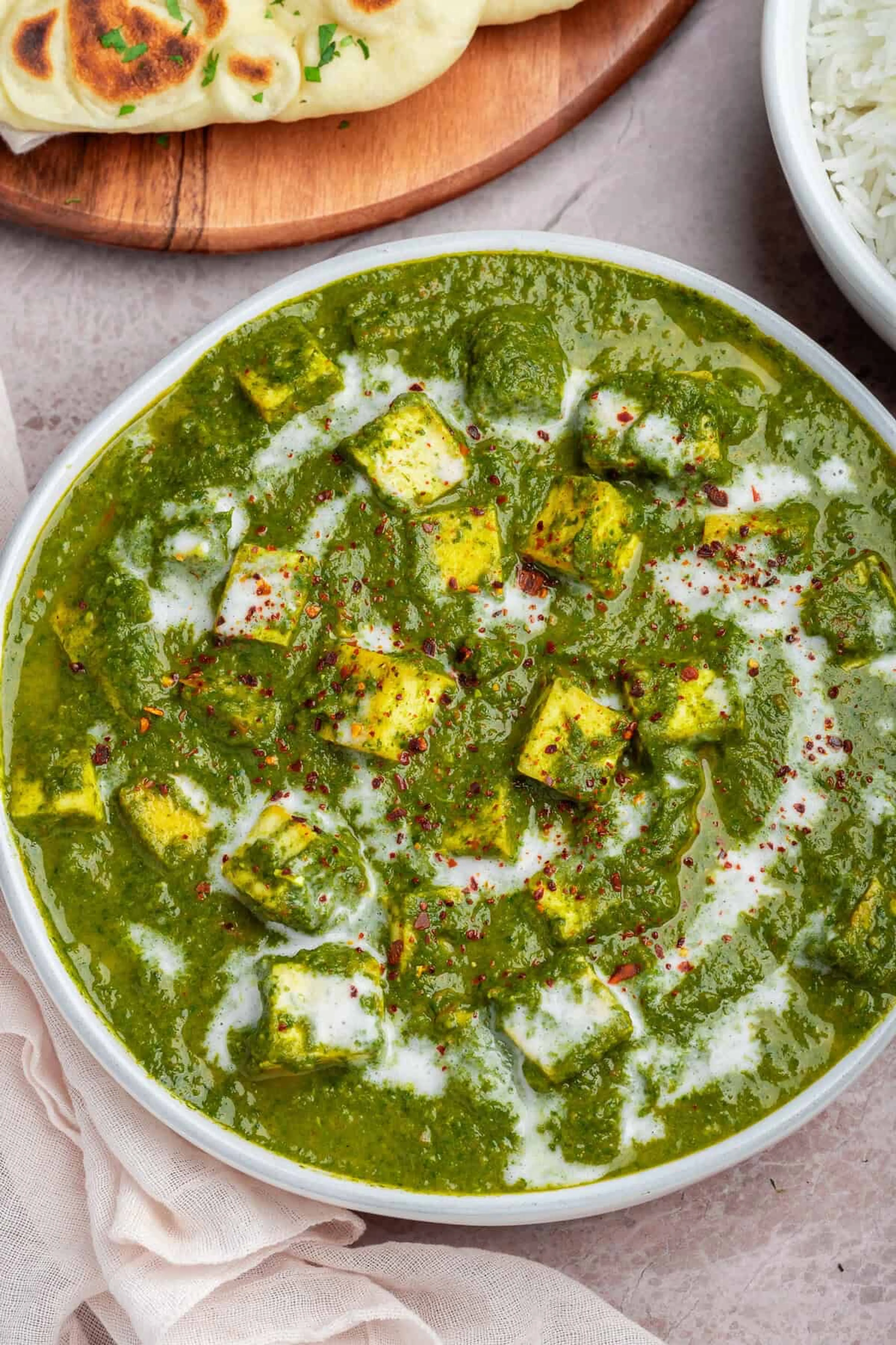 Palak Tofu (Vegan Palak Paneer)