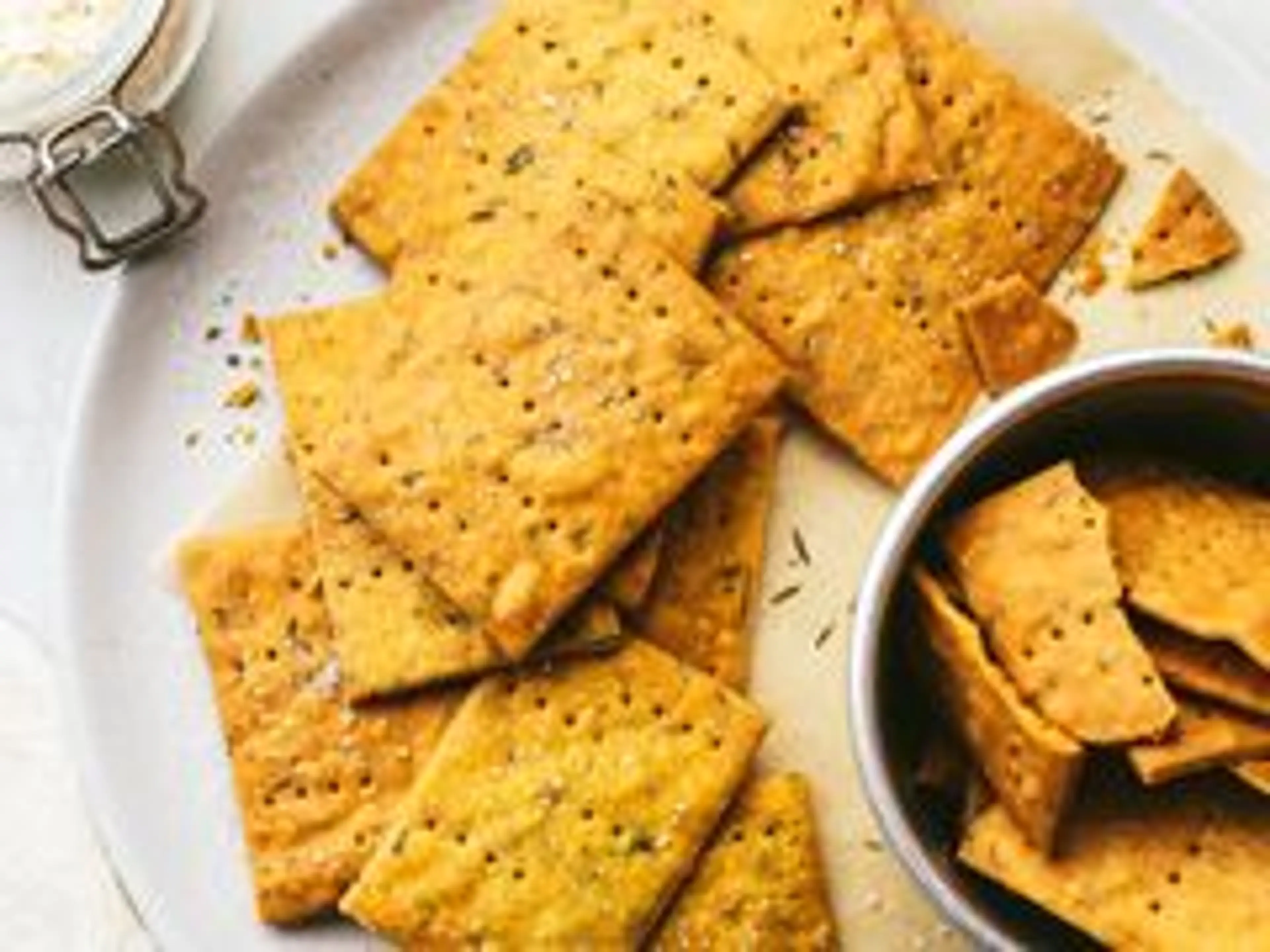 Gluten-Free Chickpea Crackers