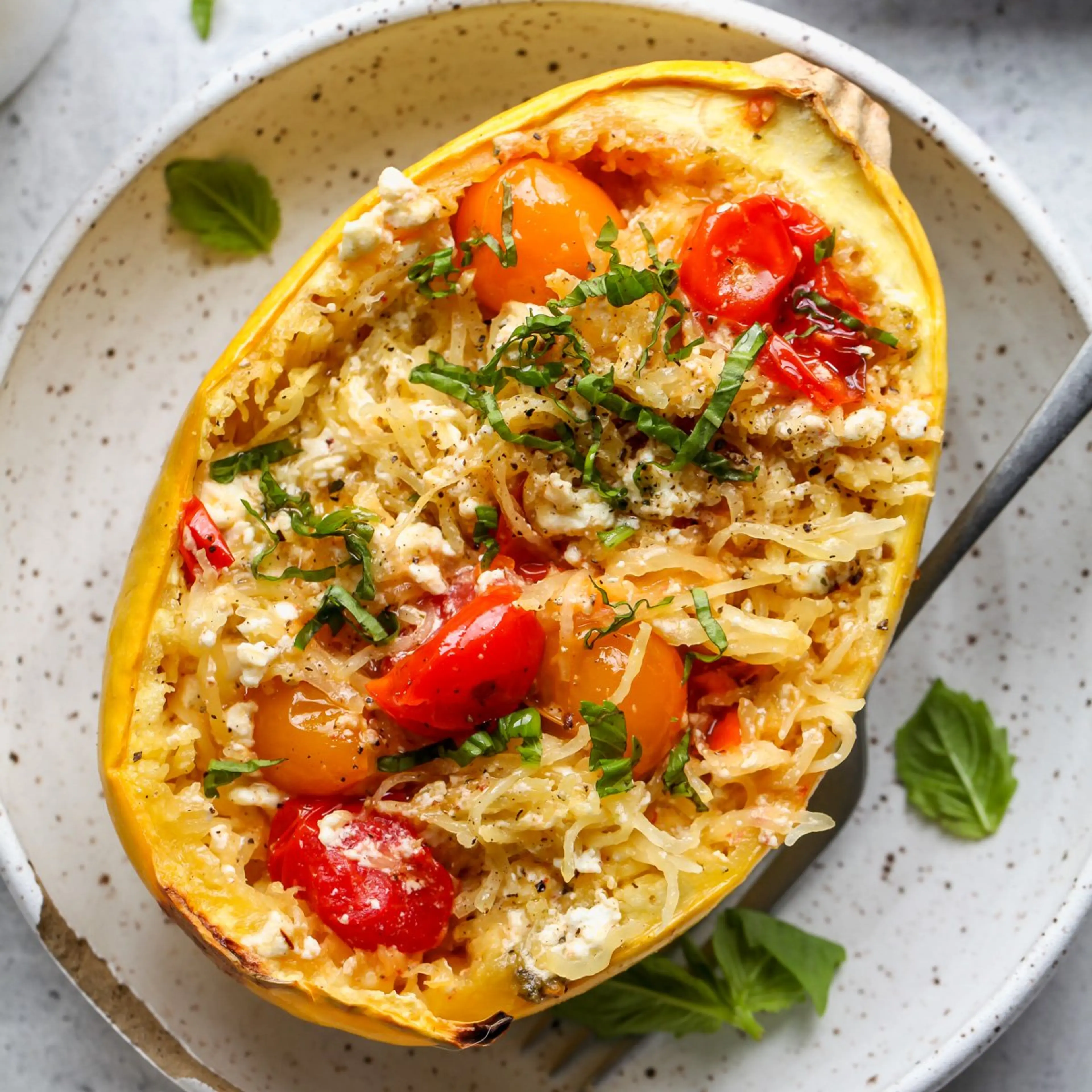 Baked Feta Spaghetti Squash