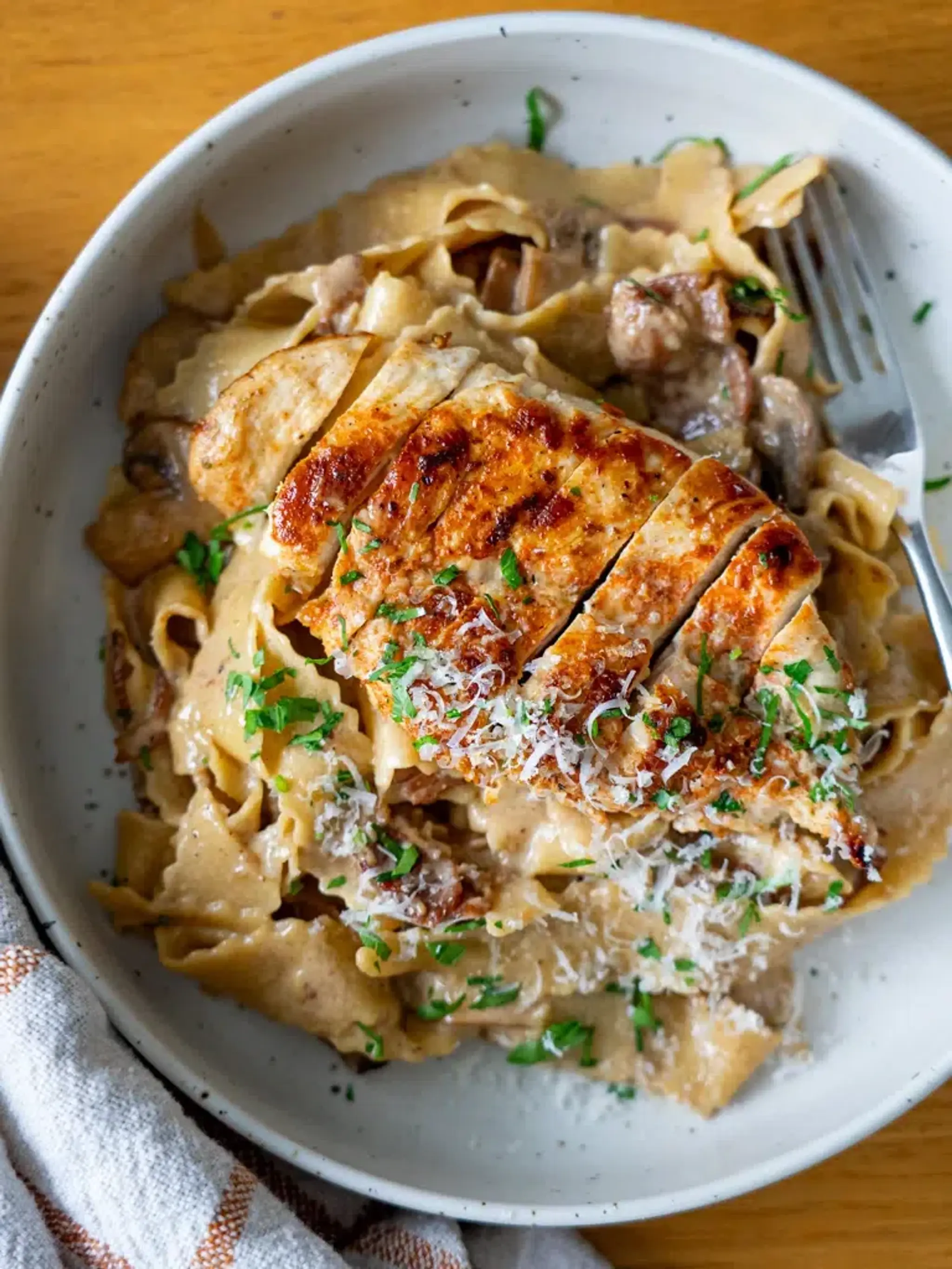 Chicken Boscaiola Pasta