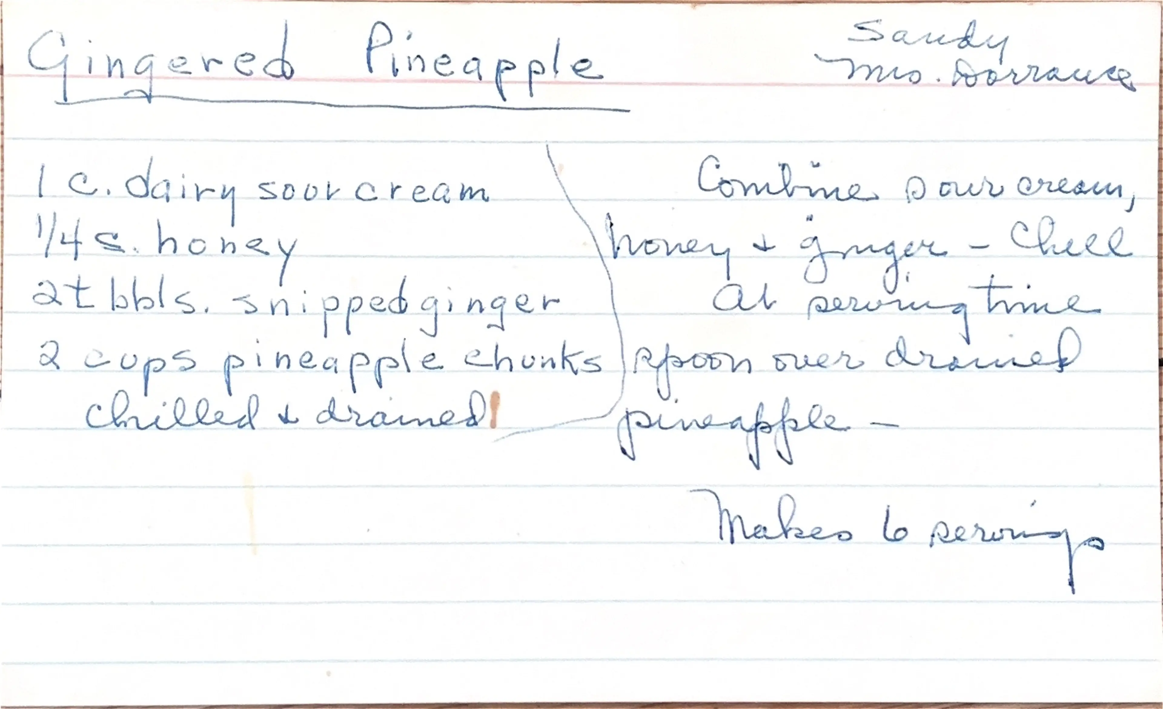 Gingered Pineapple