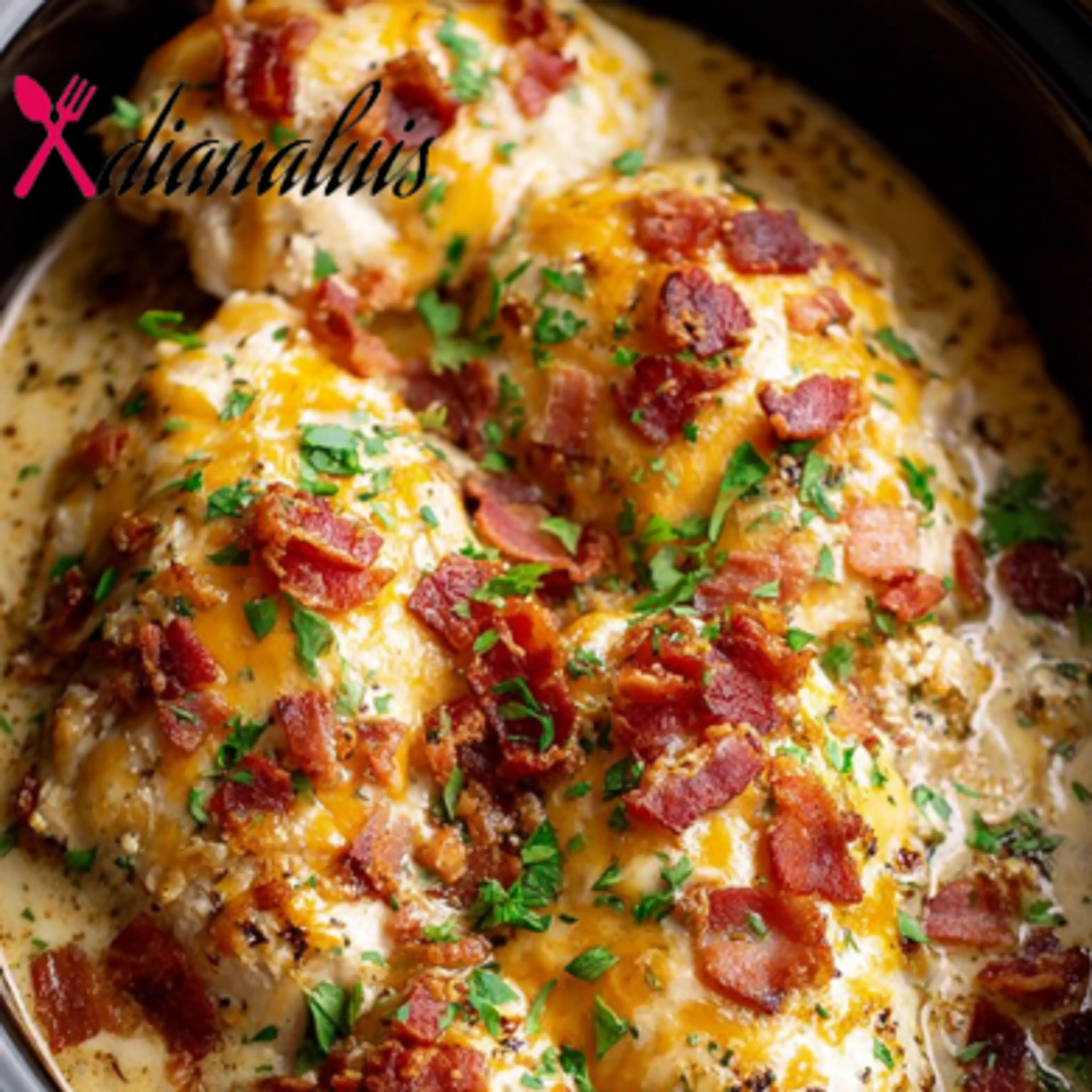 Slow Cooker Cheesy Bacon Ranch Chicken