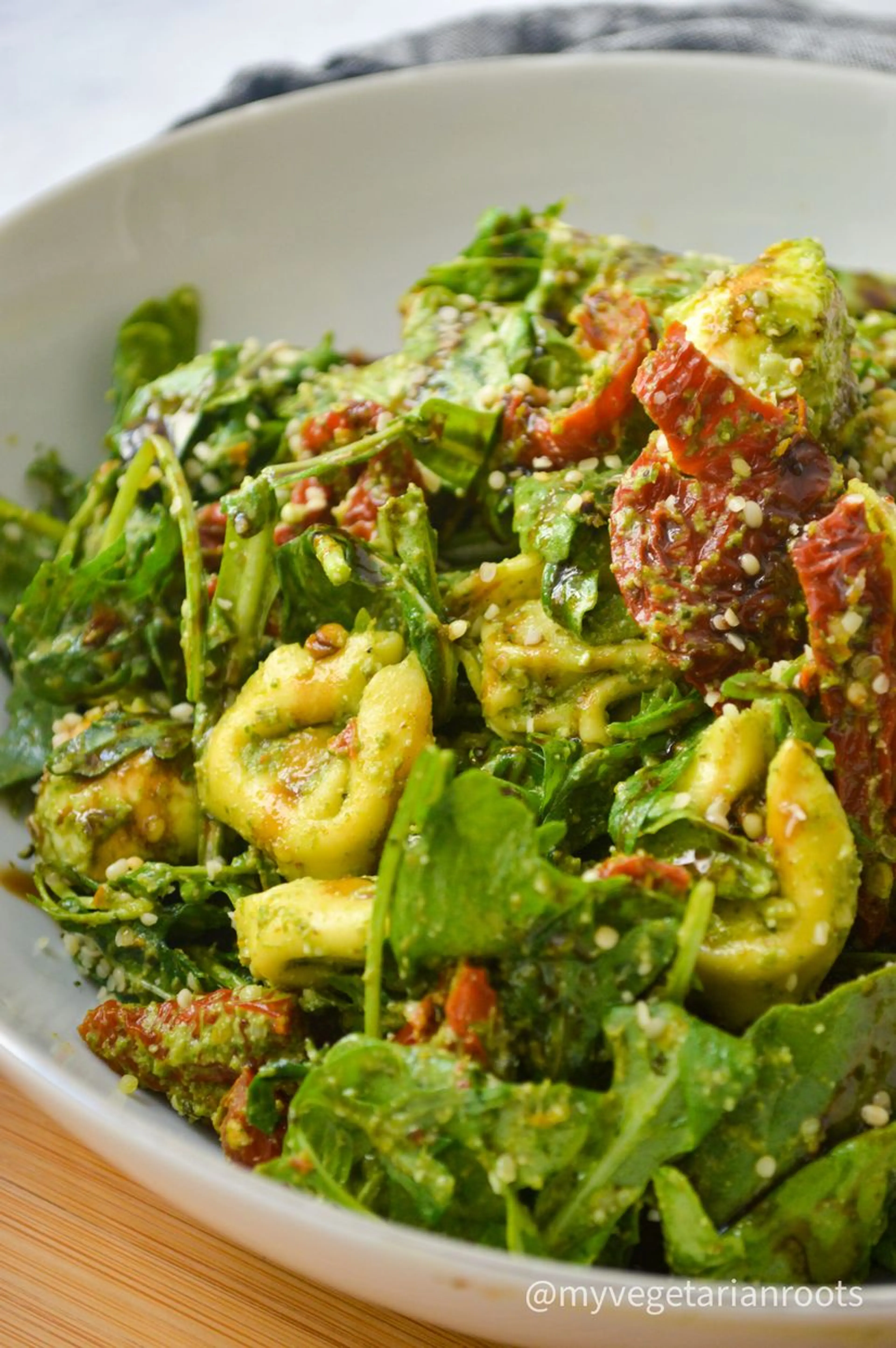 Caprese Pesto Tortellini Salad