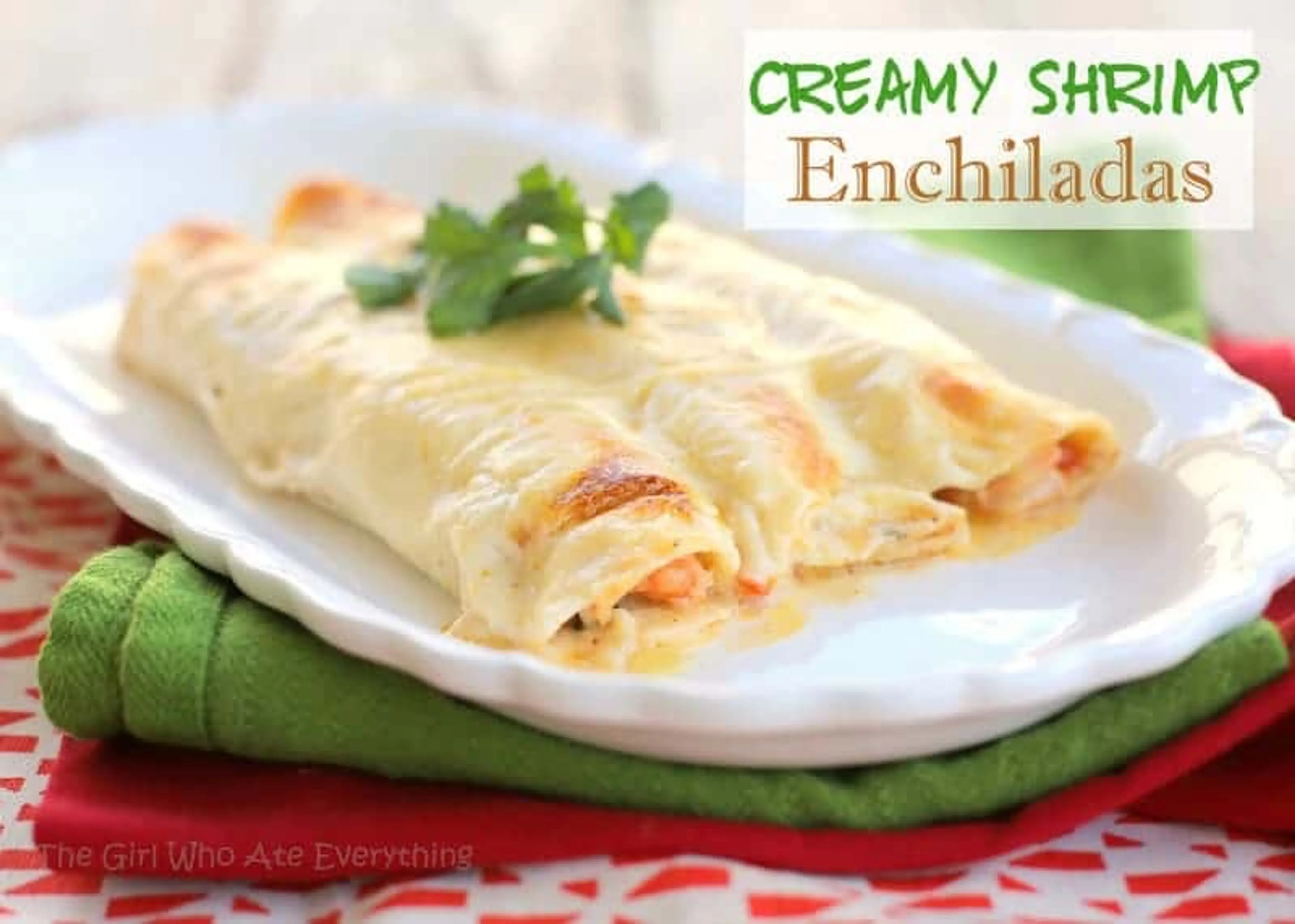 Creamy Shrimp Enchiladas