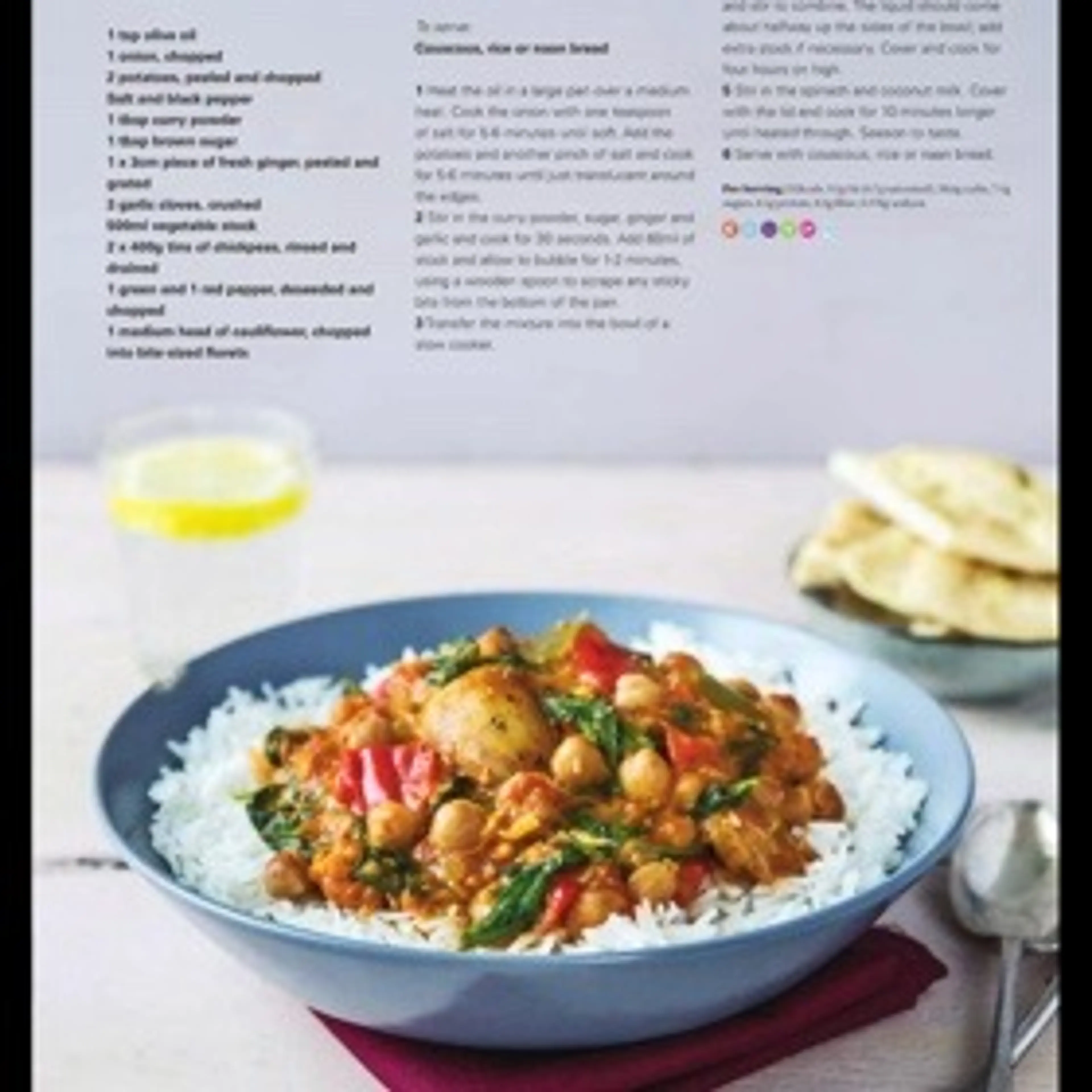 CURRIED VEGETABLE AND CHICKPEA STEW
