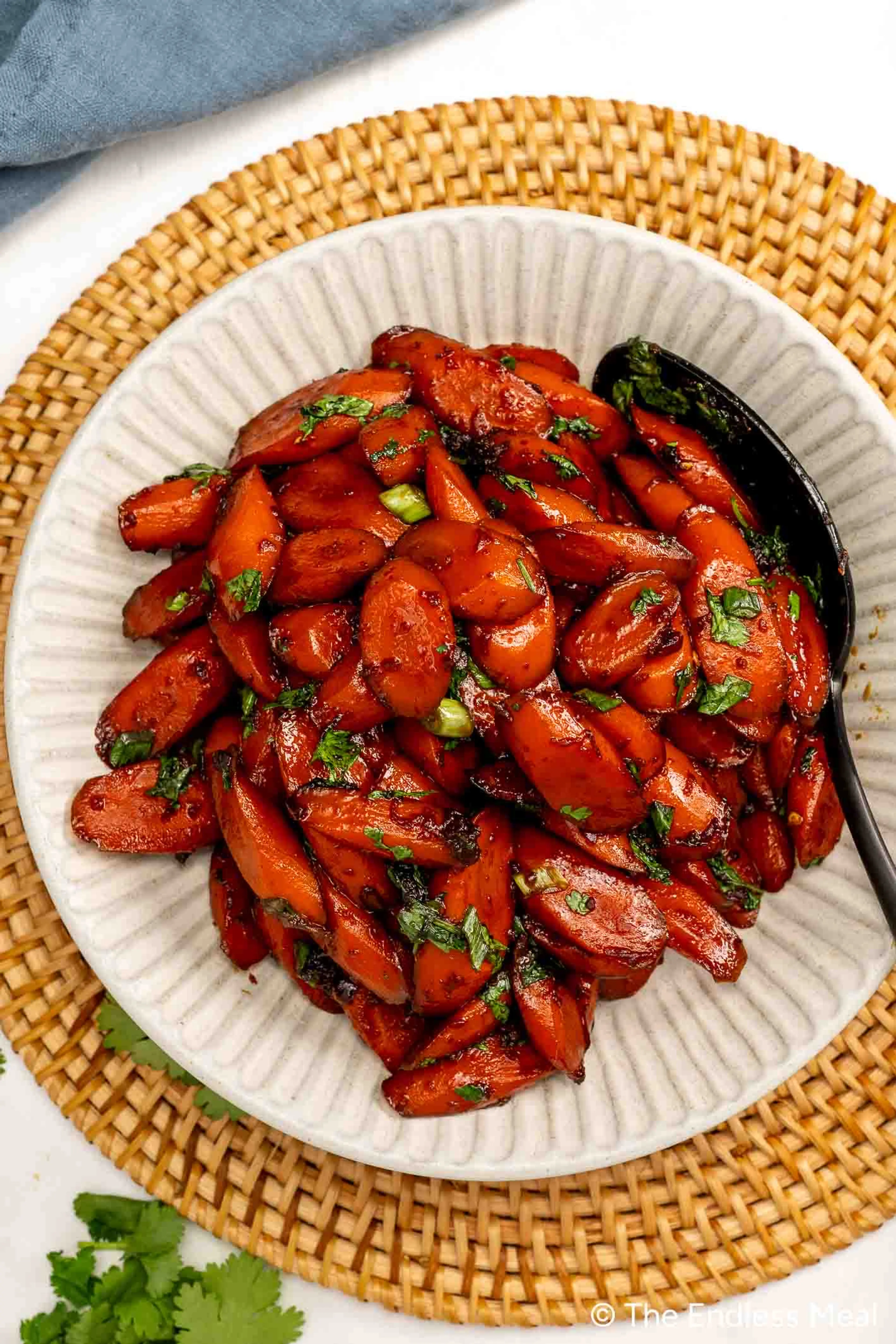 Sticky Asian-Style Glazed Carrots with Ginger, Garlic, and S