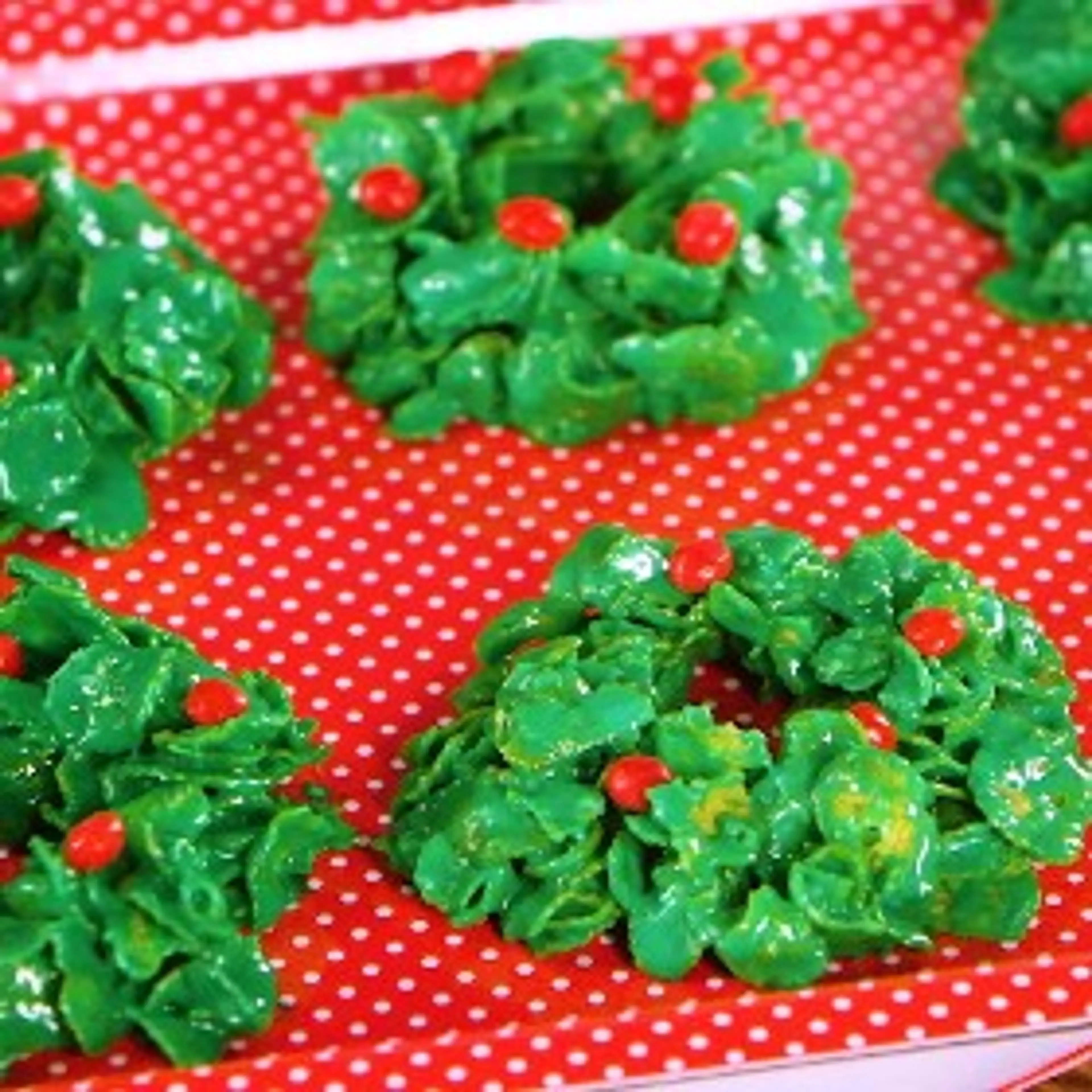 Cornflake Wreath Christmas Cookies