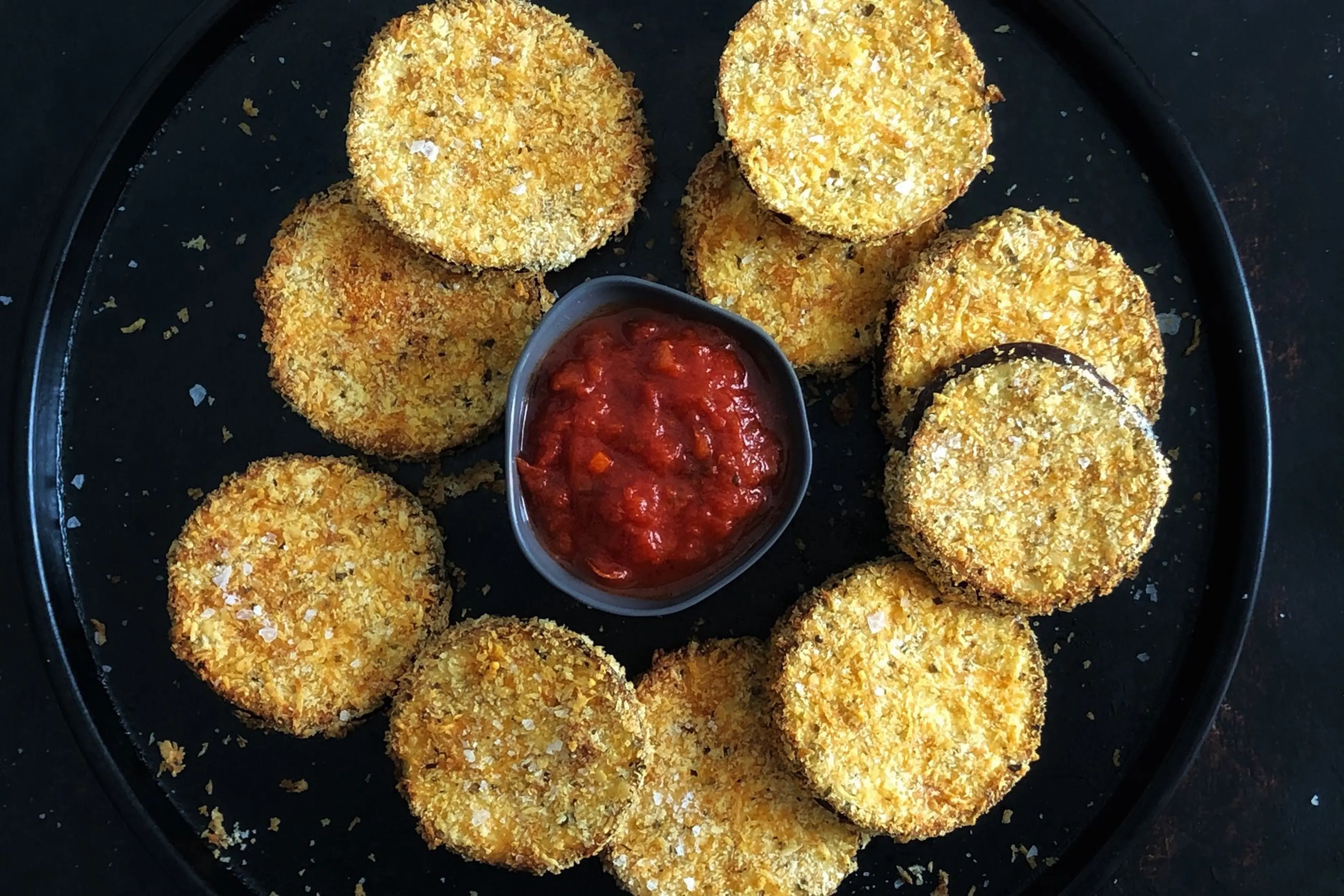 Air fryer eggplant chips recipe