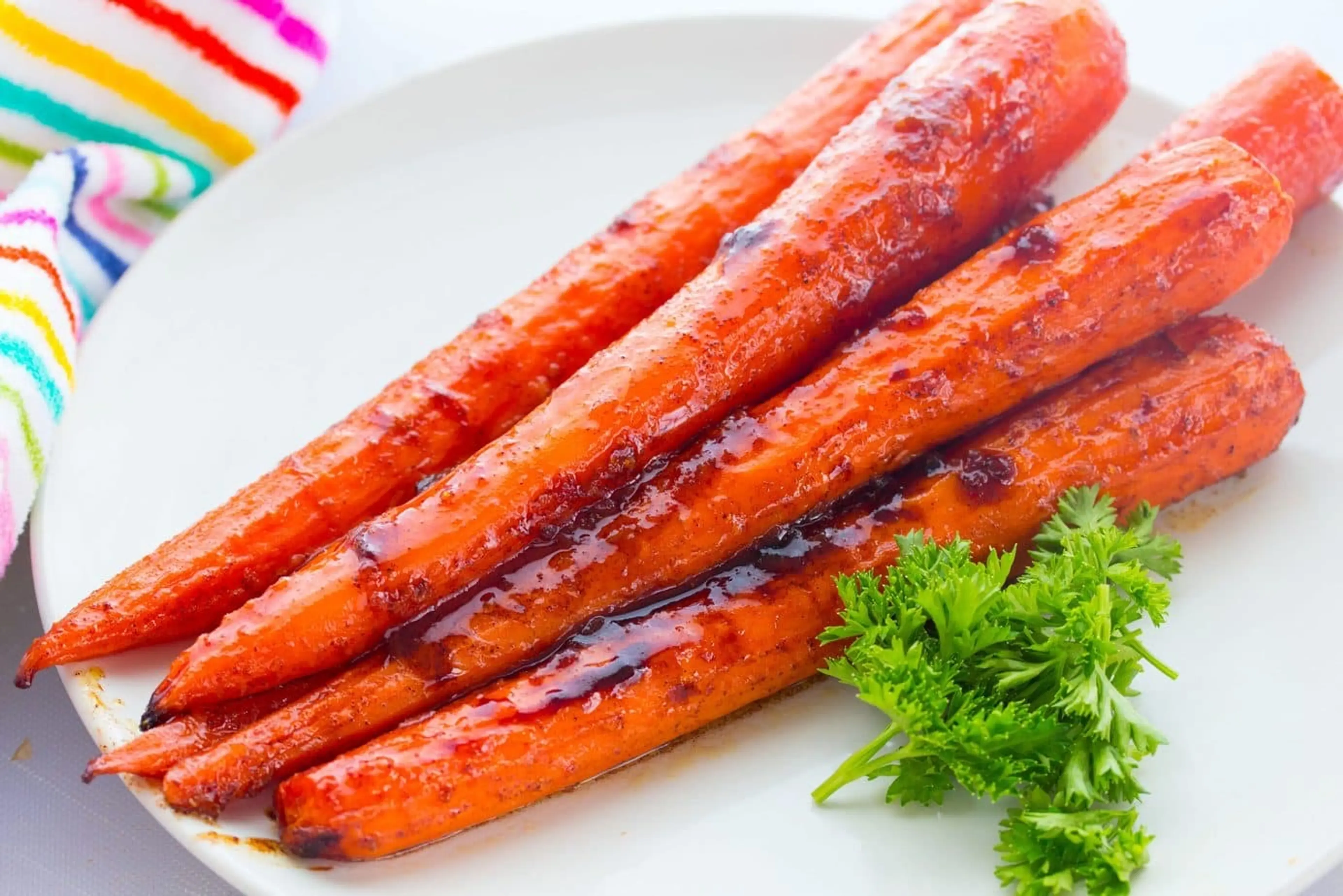 Honey Ginger Glazed Roasted Carrots