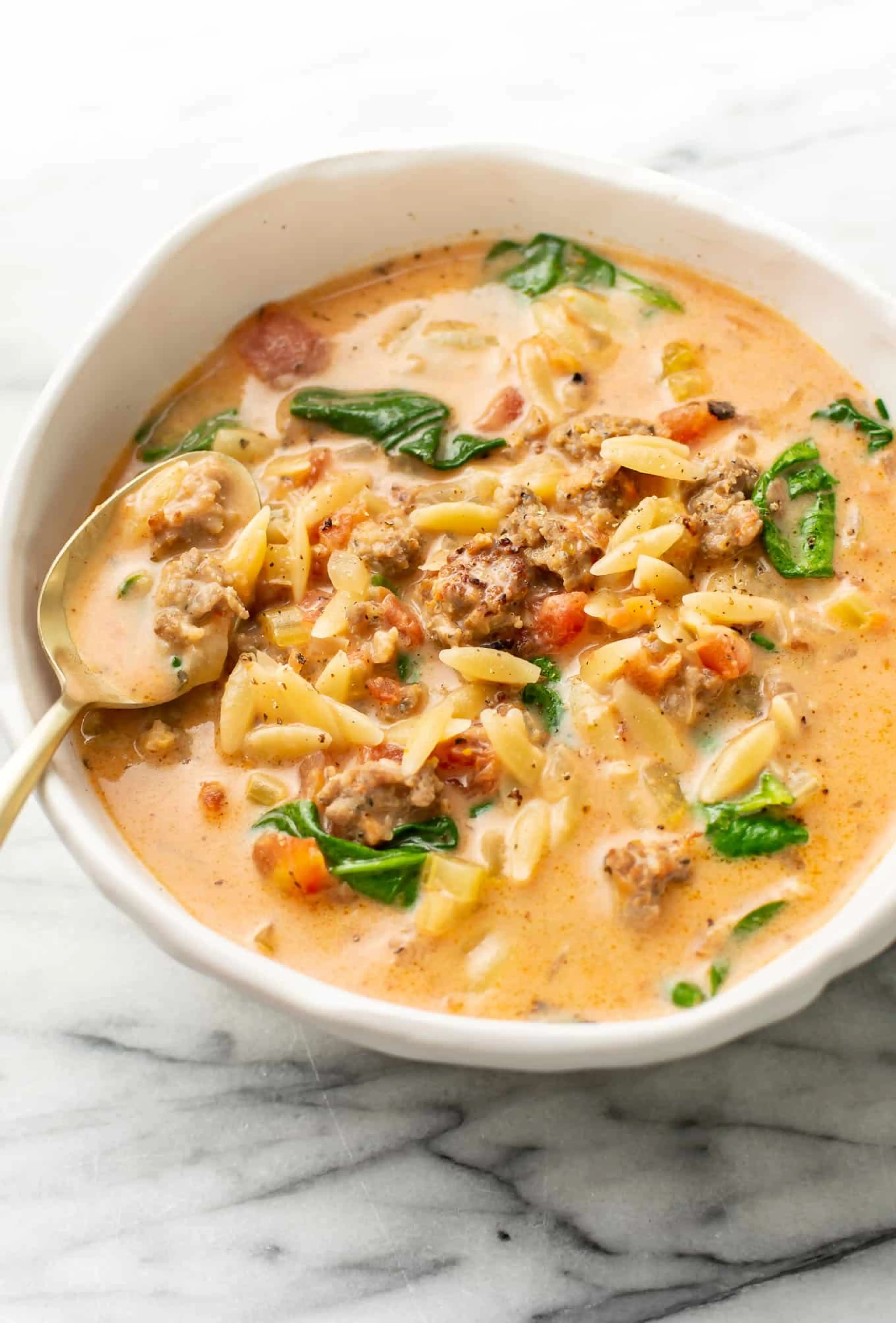 Italian Sausage Orzo Soup