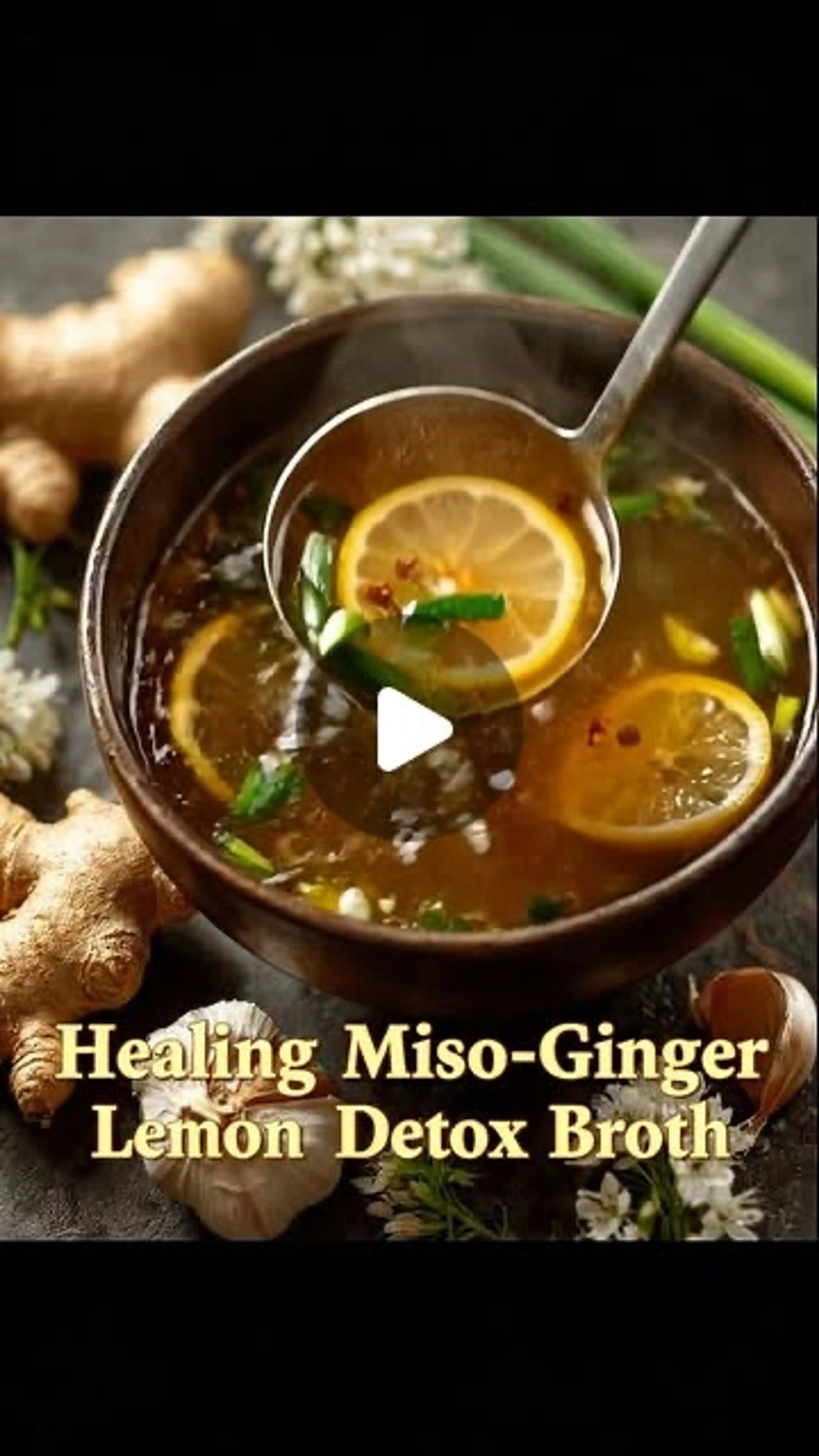 Healing Miso-ginger Lemon Detox Broth: a Comforting Elixir f