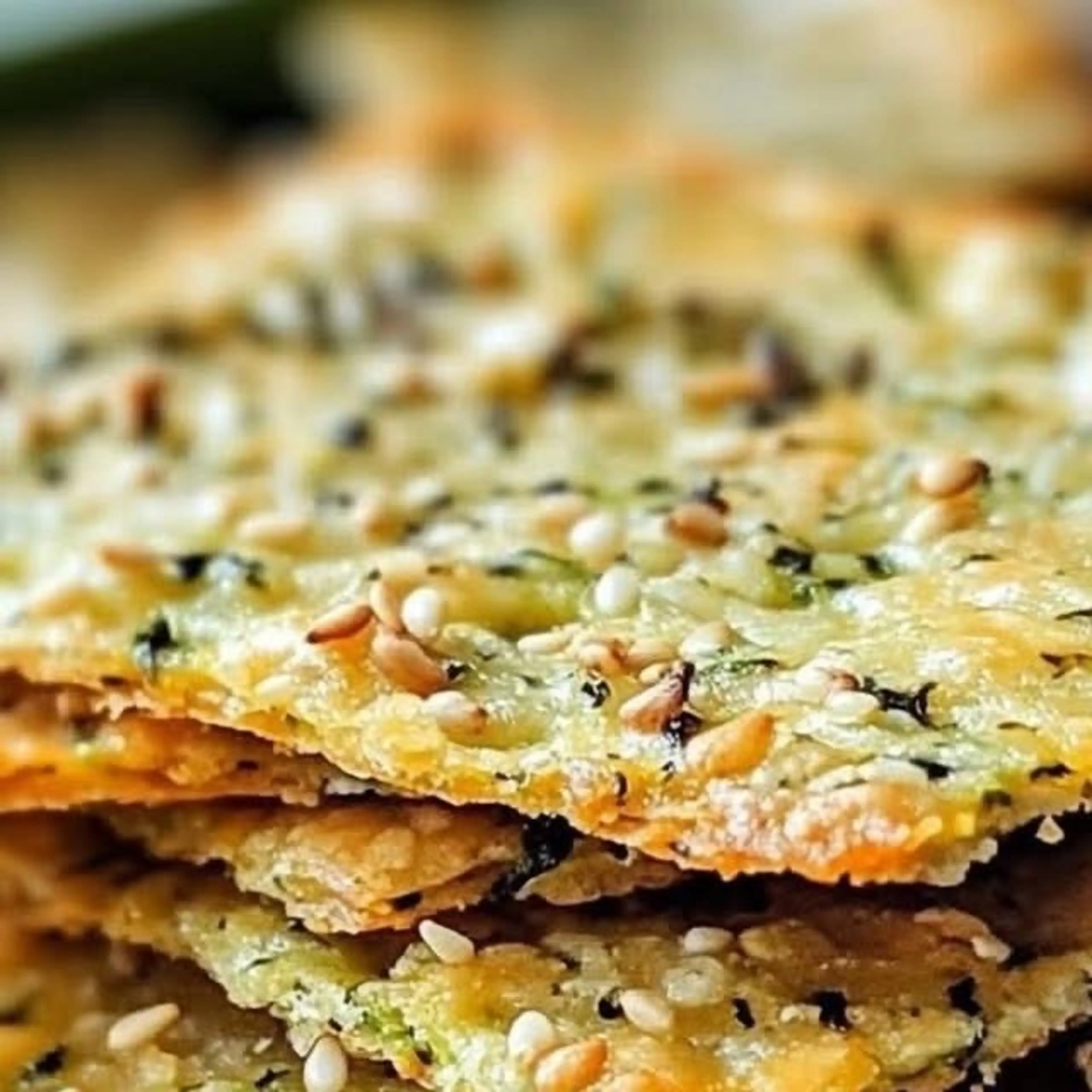Crispy Garden Zucchini Herb Crackers