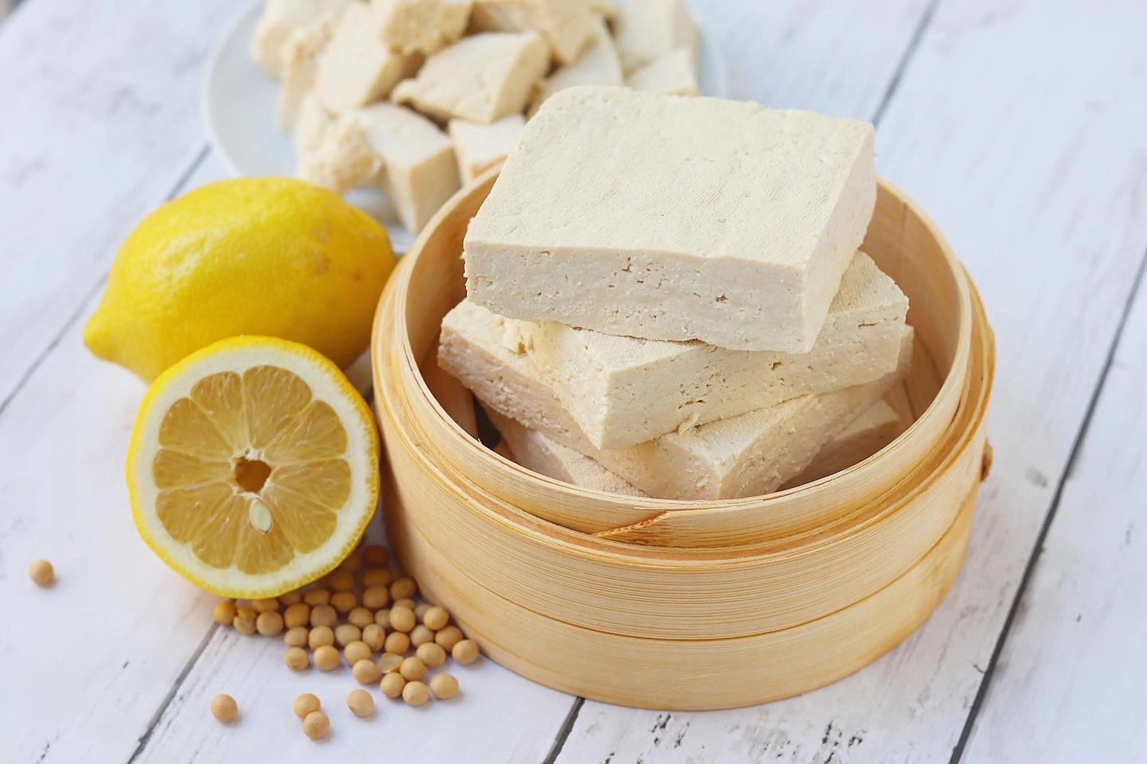 Fresh Firm Tofu: Using Lemon Juice [Kua Taum Paaj]