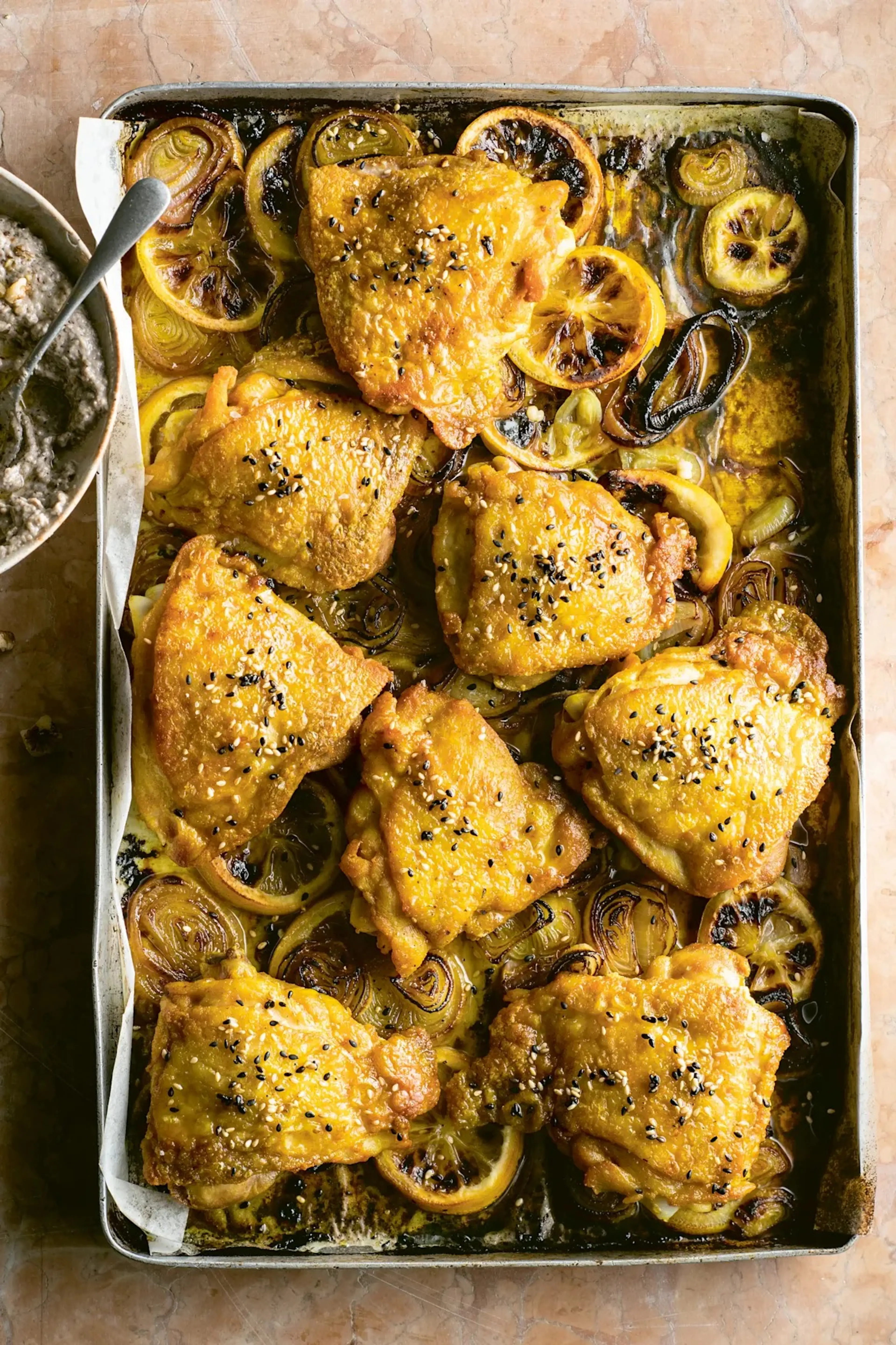 Lemon Chicken Tray Bake