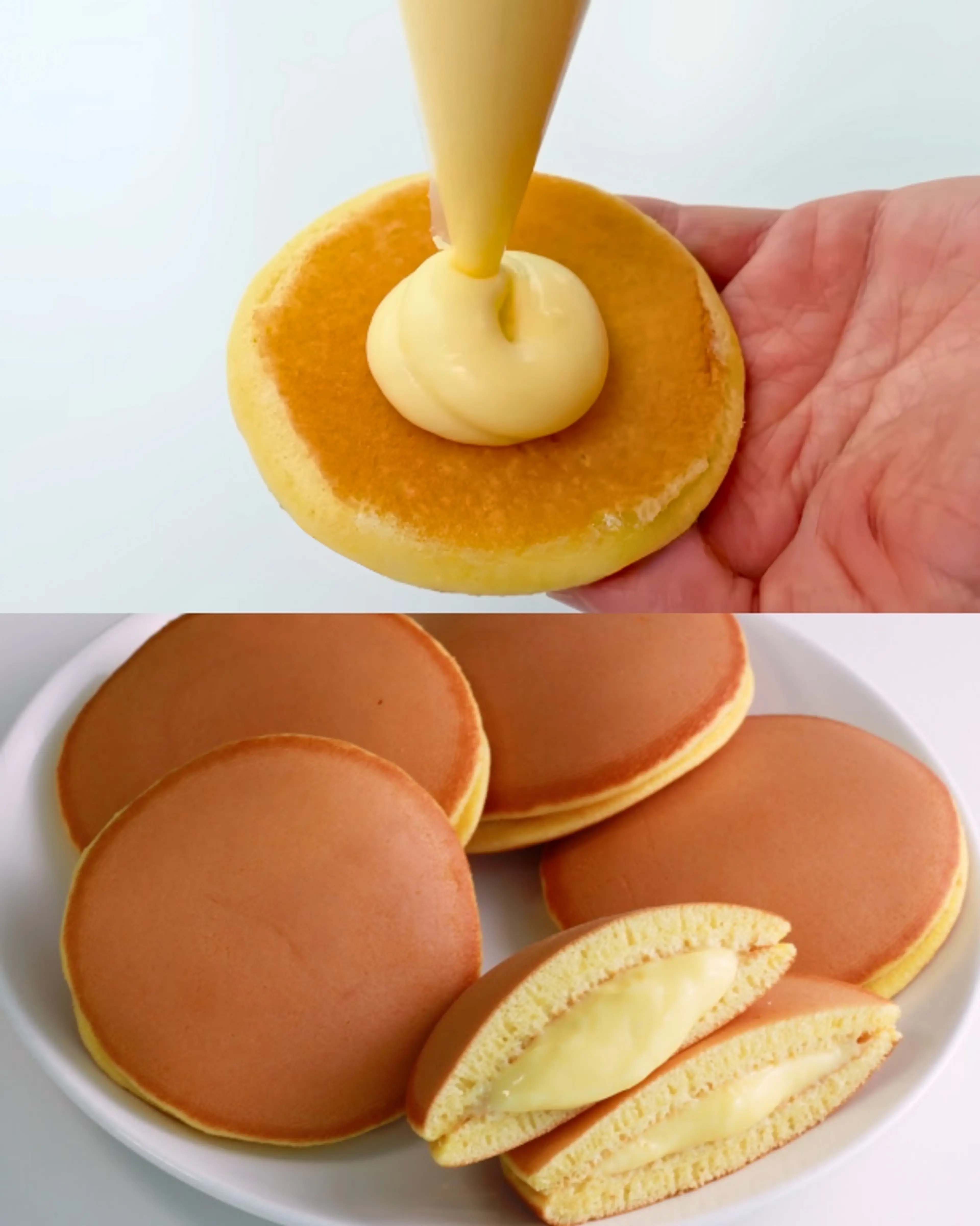 Dorayaki with Custard Cream Filling