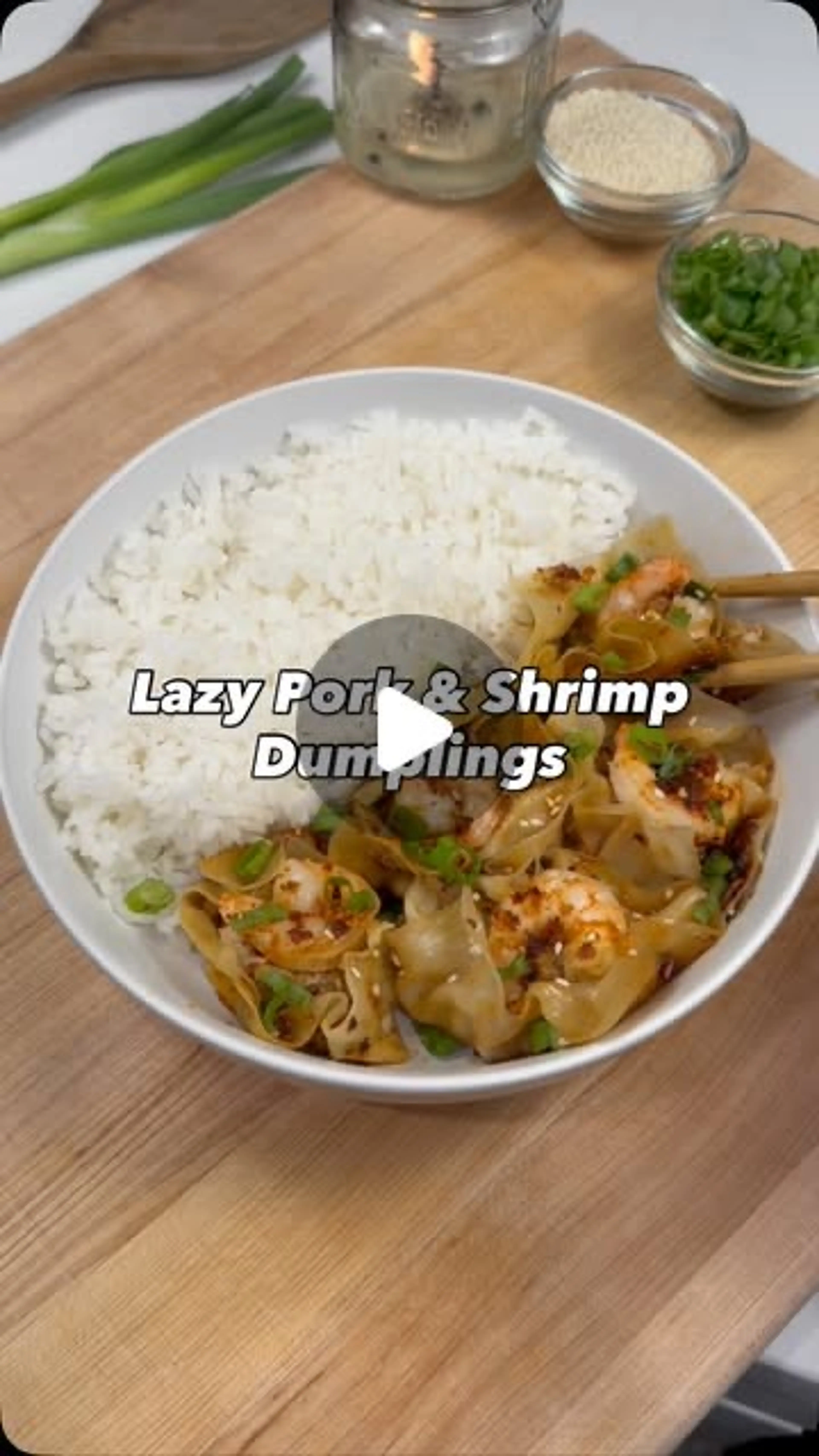 Lazy Pork & Shrimp Dumplings