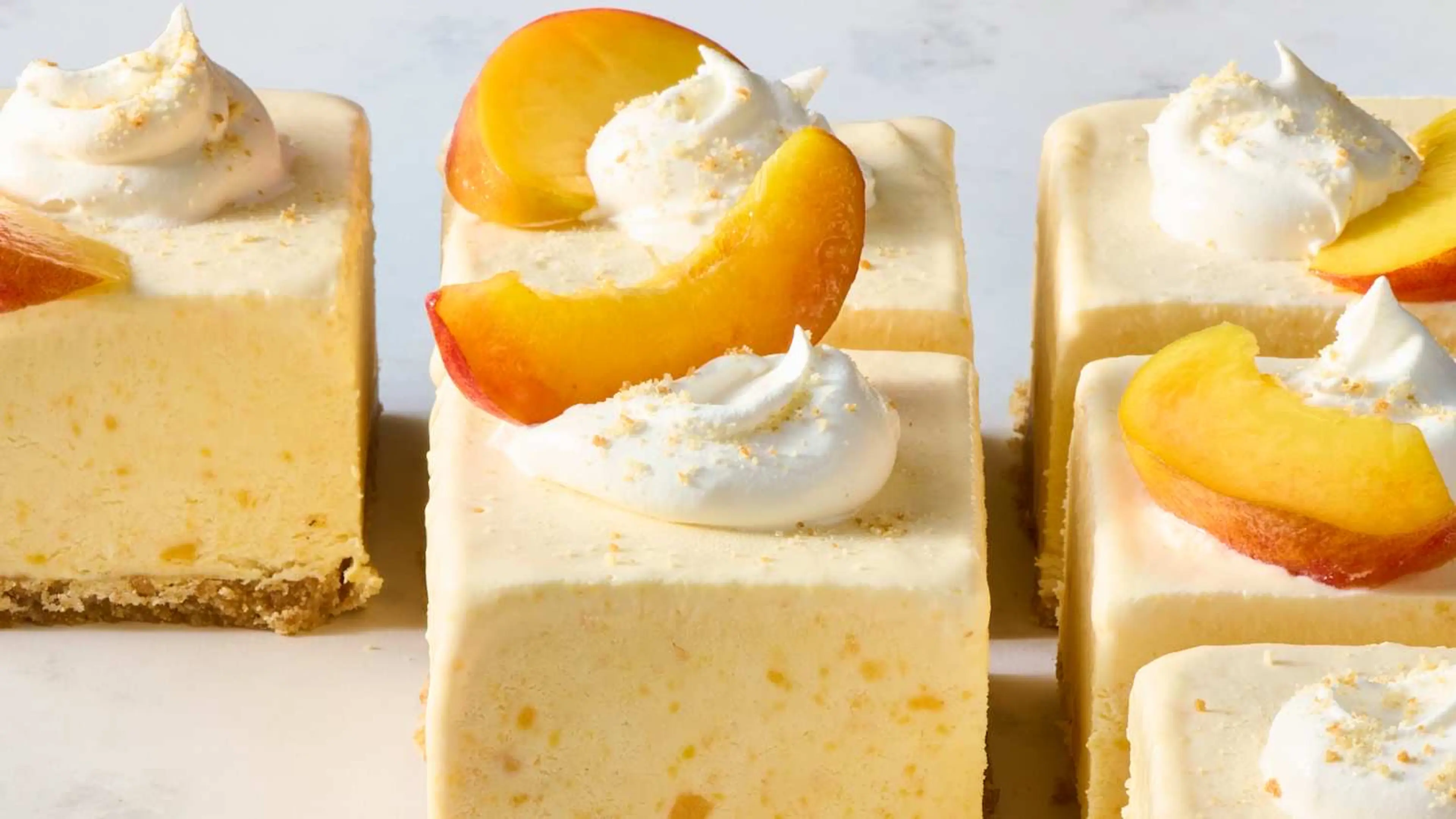 Peaches and Cream Freeze Bars