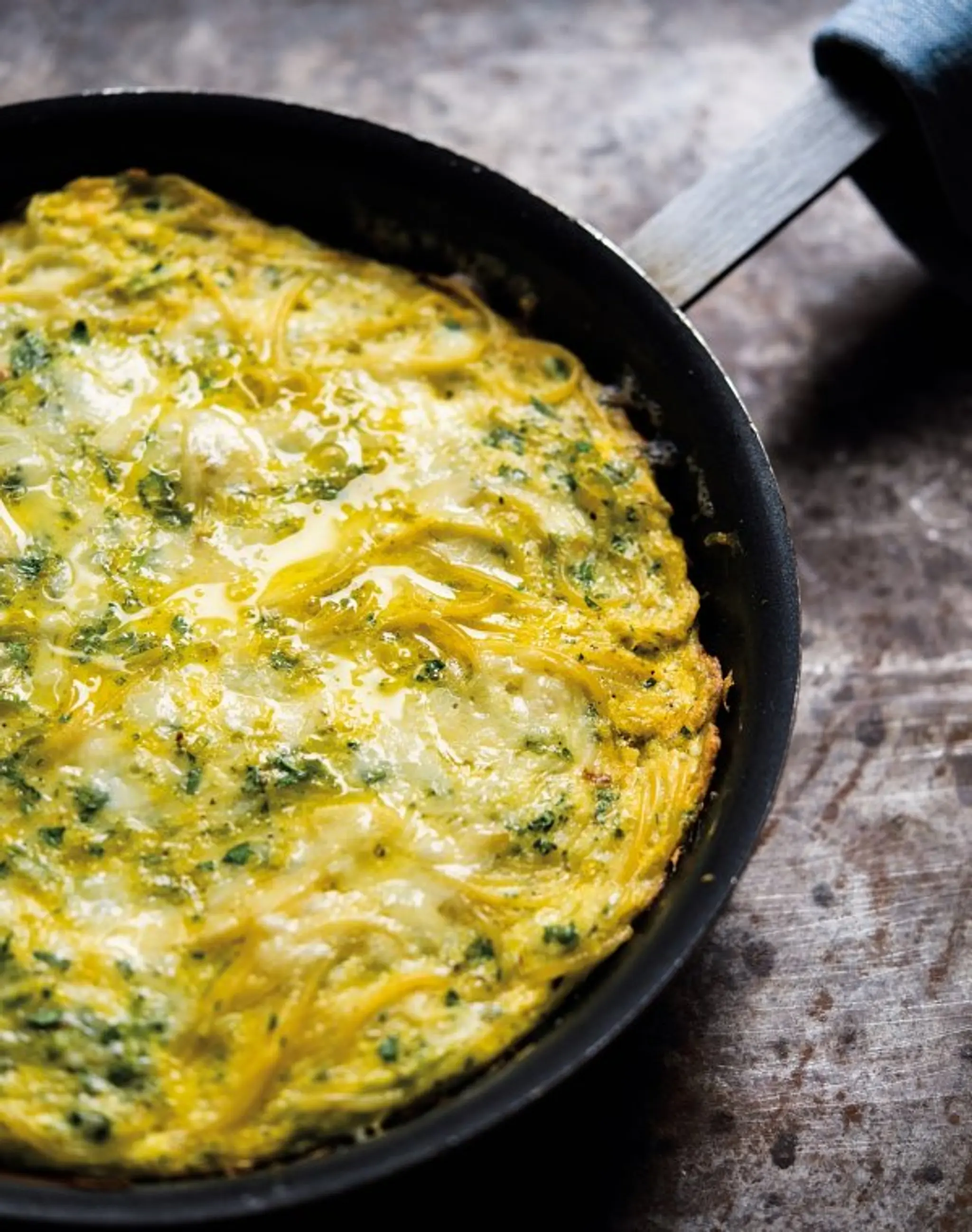 Frittata with Pasta, Thyme and Parmesan