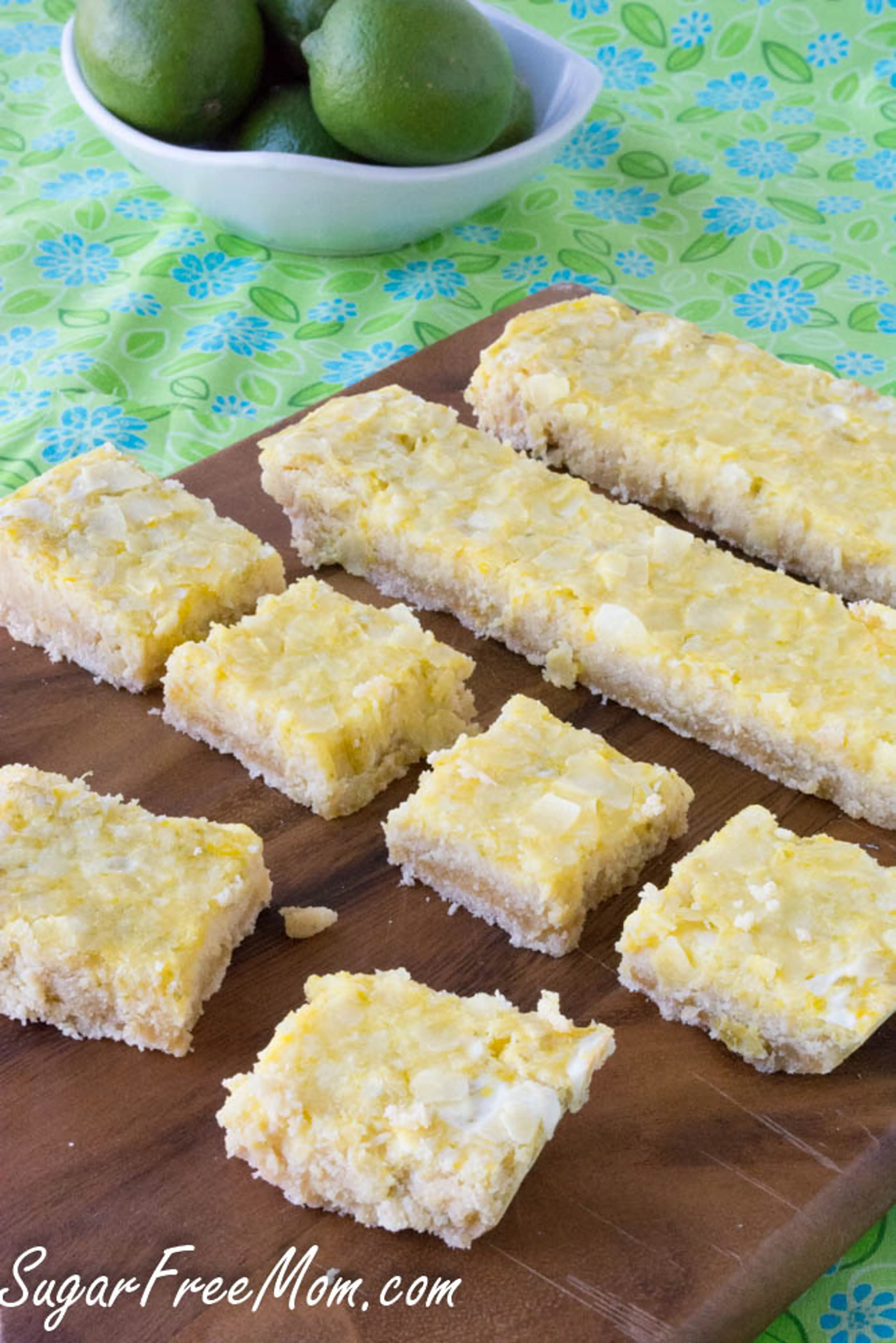 Sugar Free Coconut Lime Bars