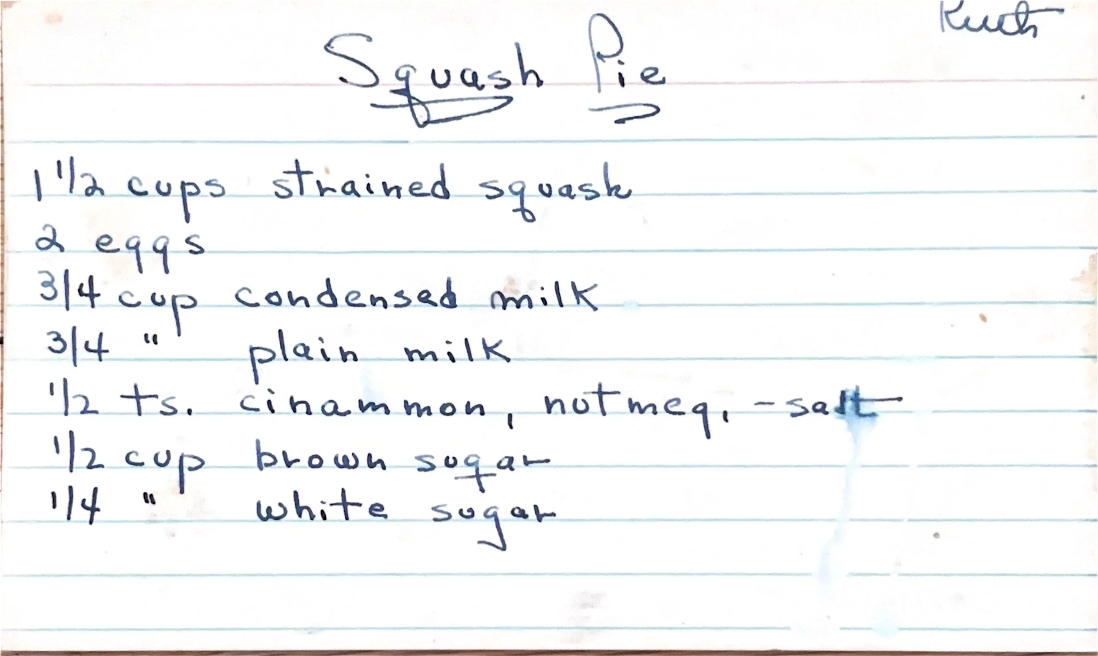 Squash Pie