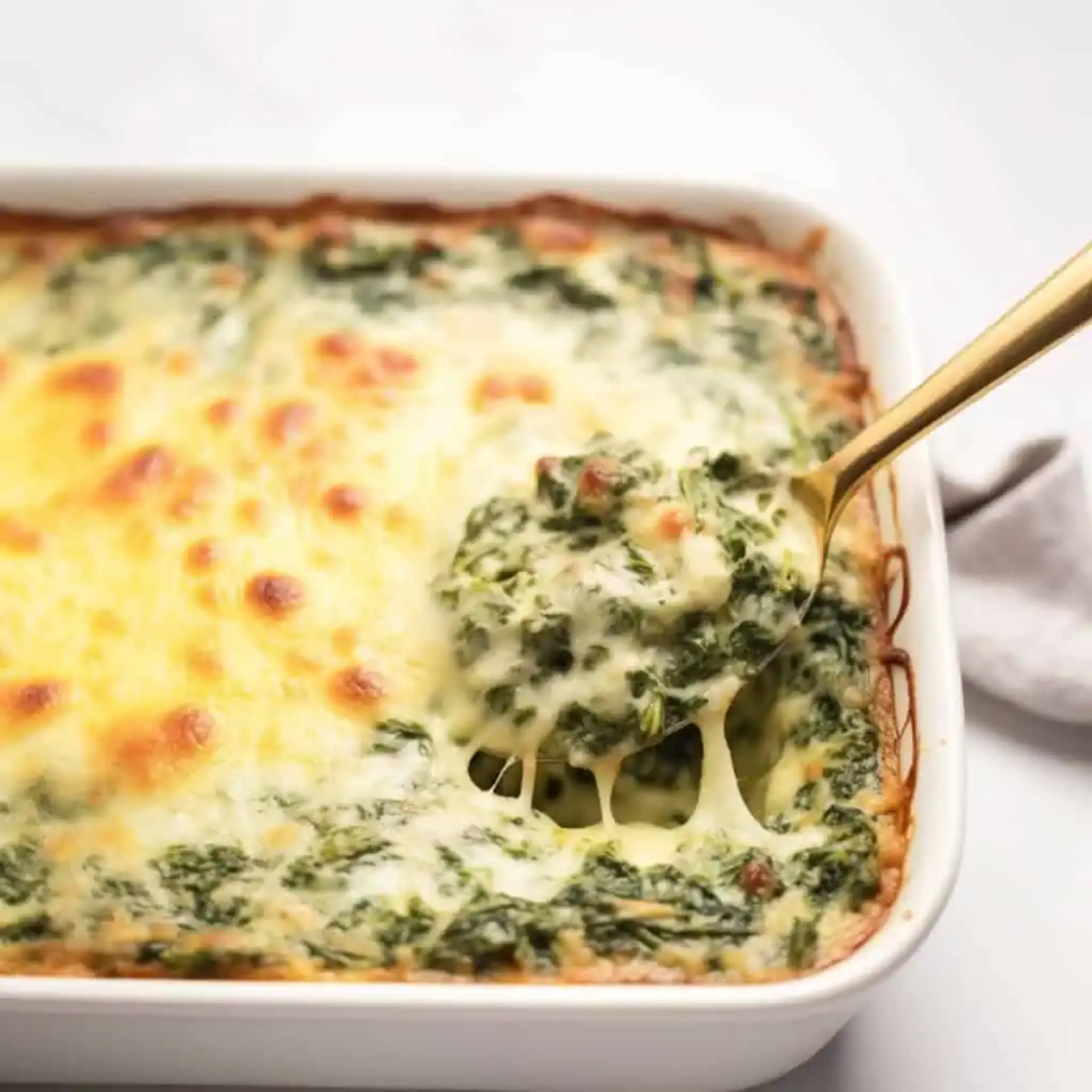 Creamy Baked Spinach