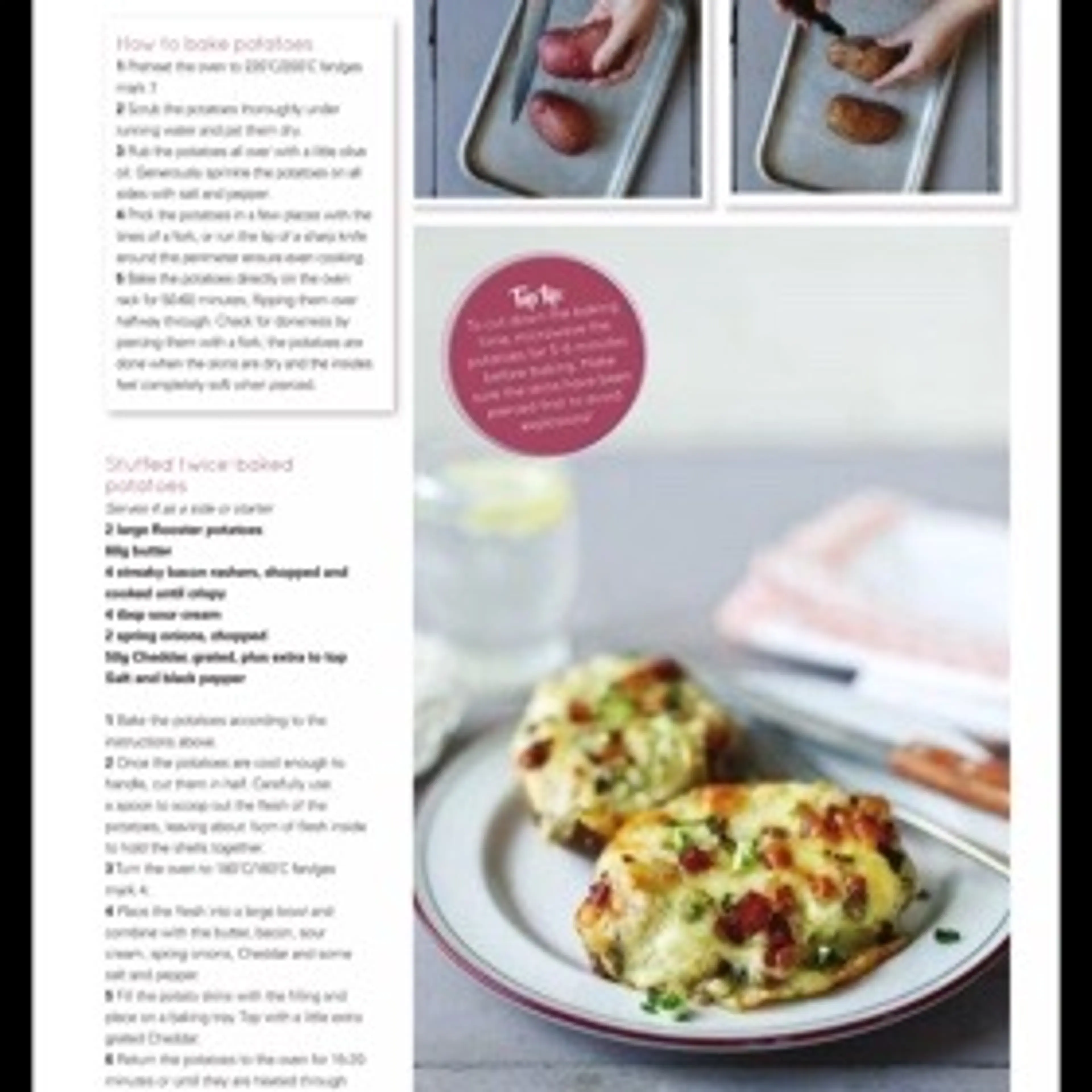 Stuffed twice-baked potatoes