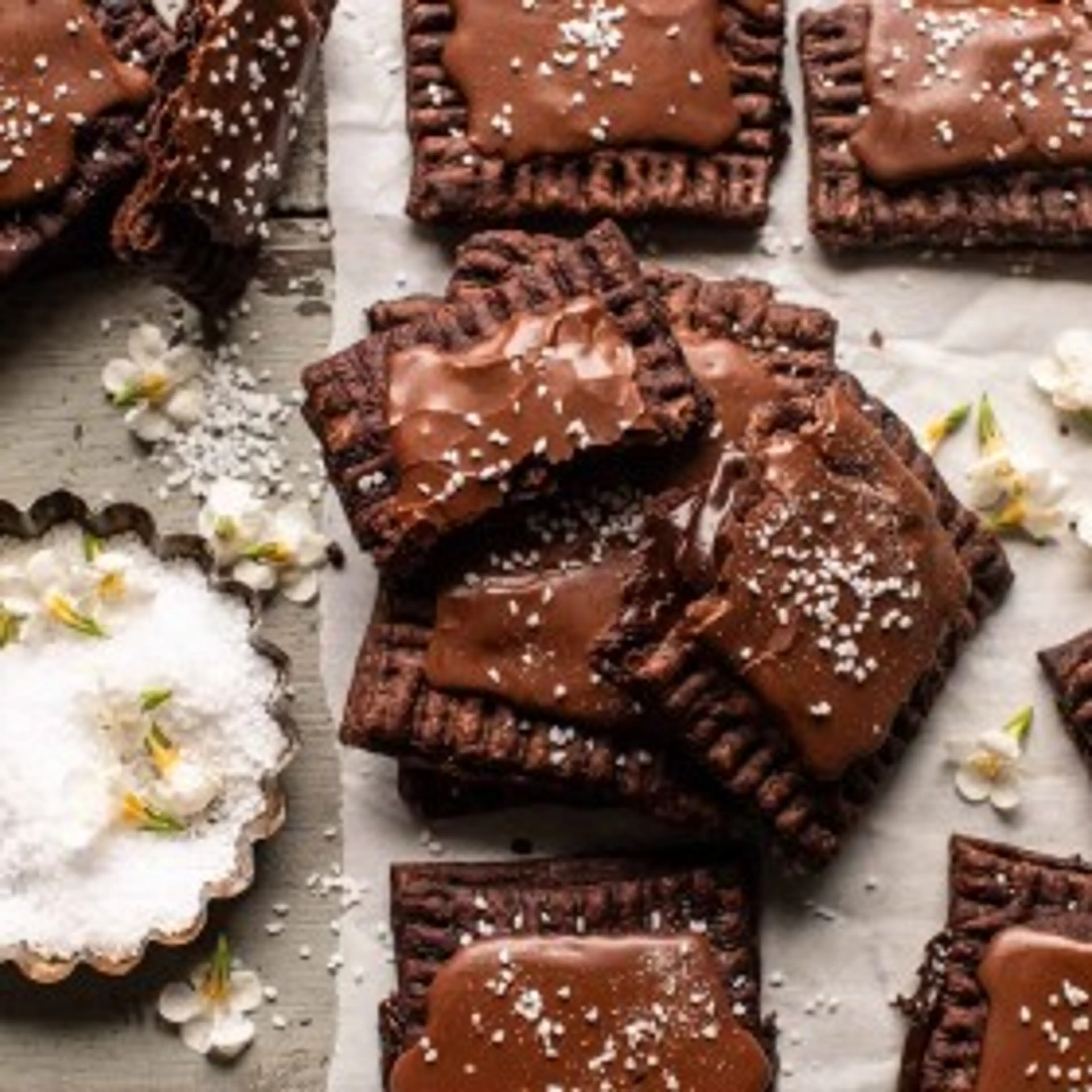 Homemade Chocolate Fudge Pop Tarts.