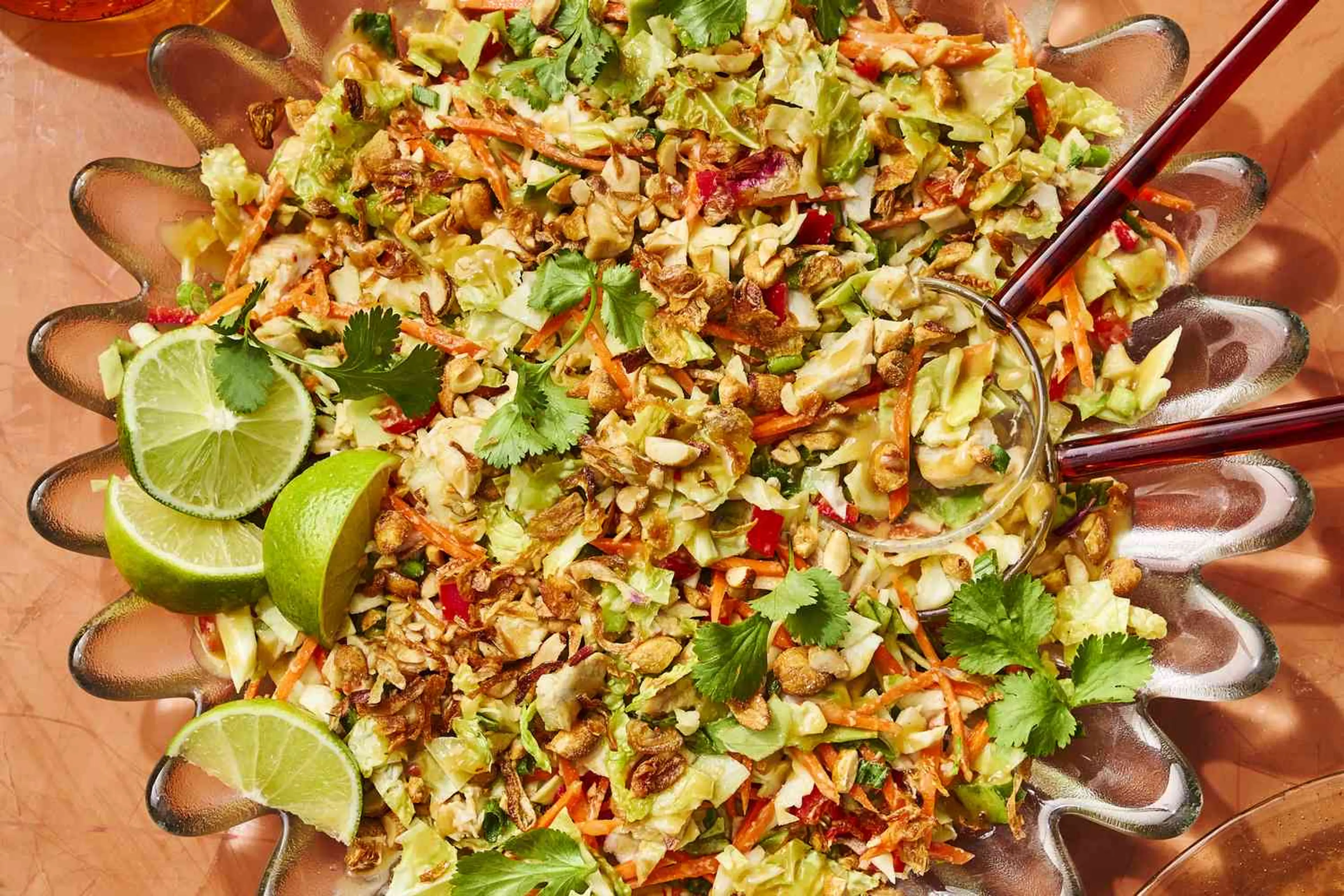 Chopped Salad with Honey-Peanut Dressing