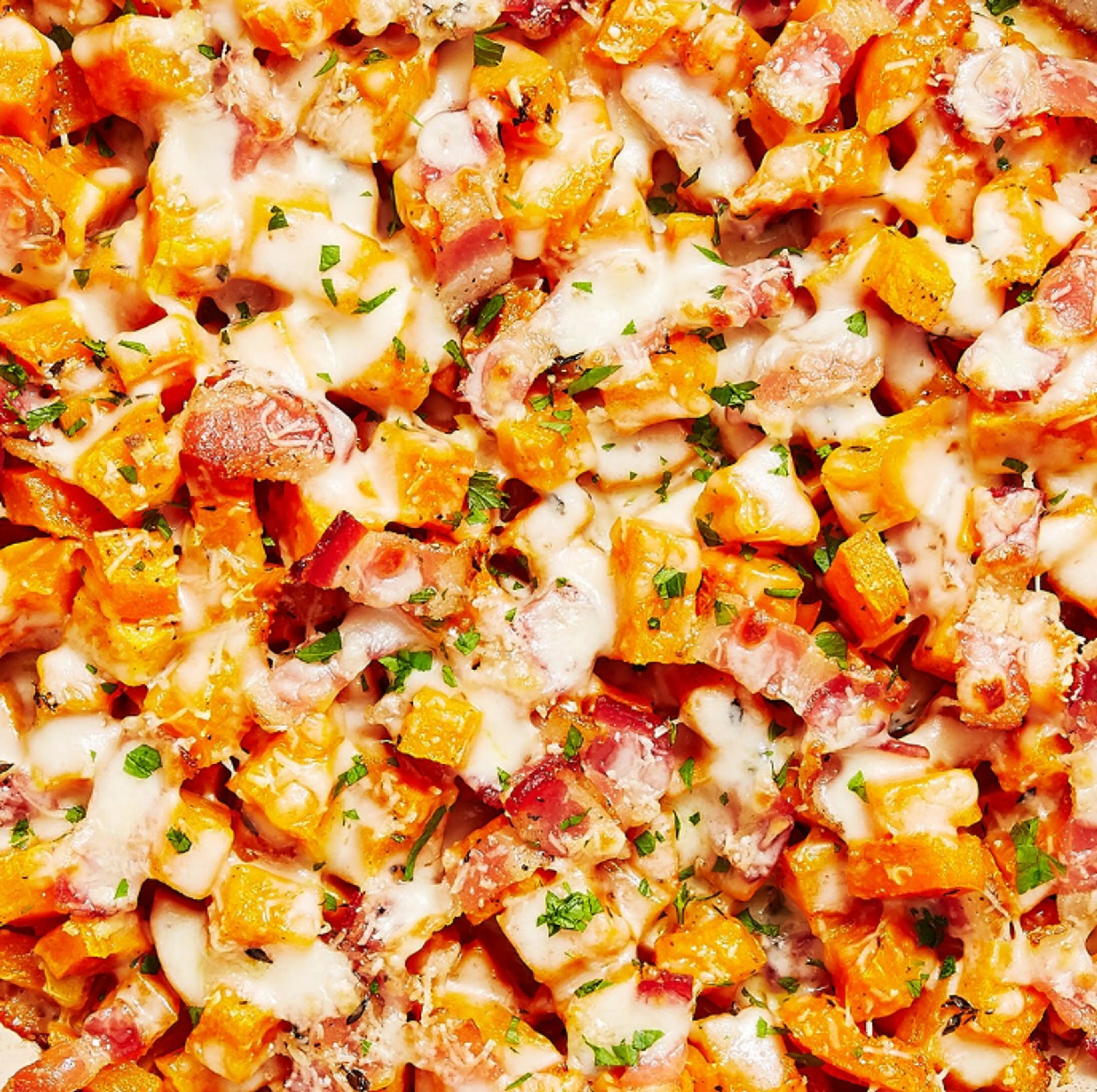 Cheesy Bacon Butternut Squash