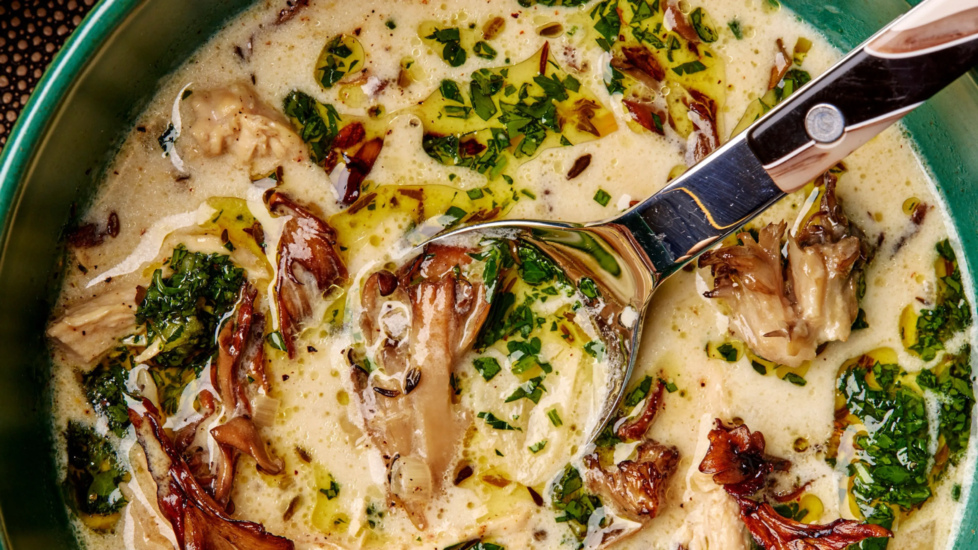 Creamy Chicken and Mushroom Soup