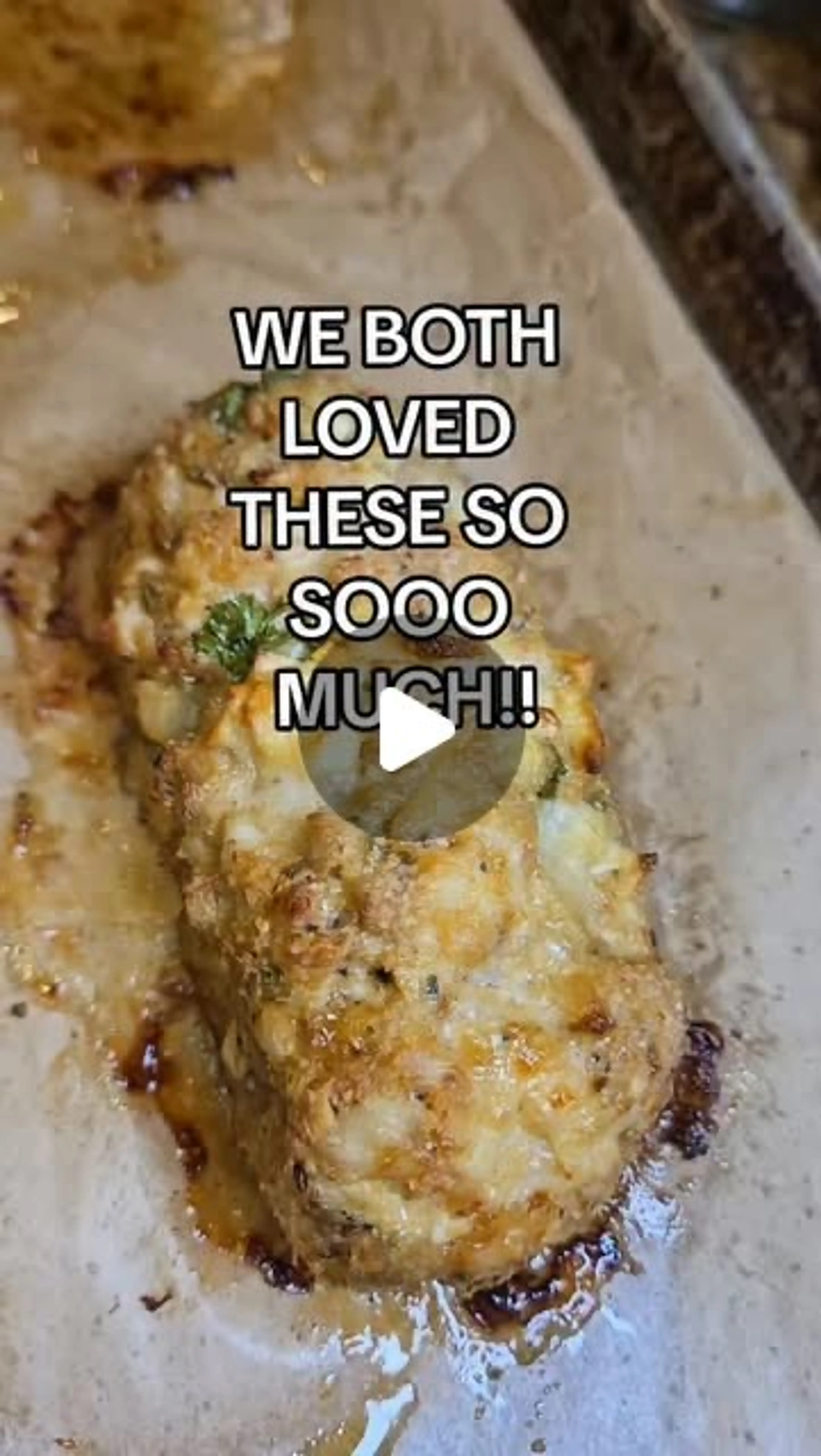 Garlic Parmesan Mini Chicken Meatloaves