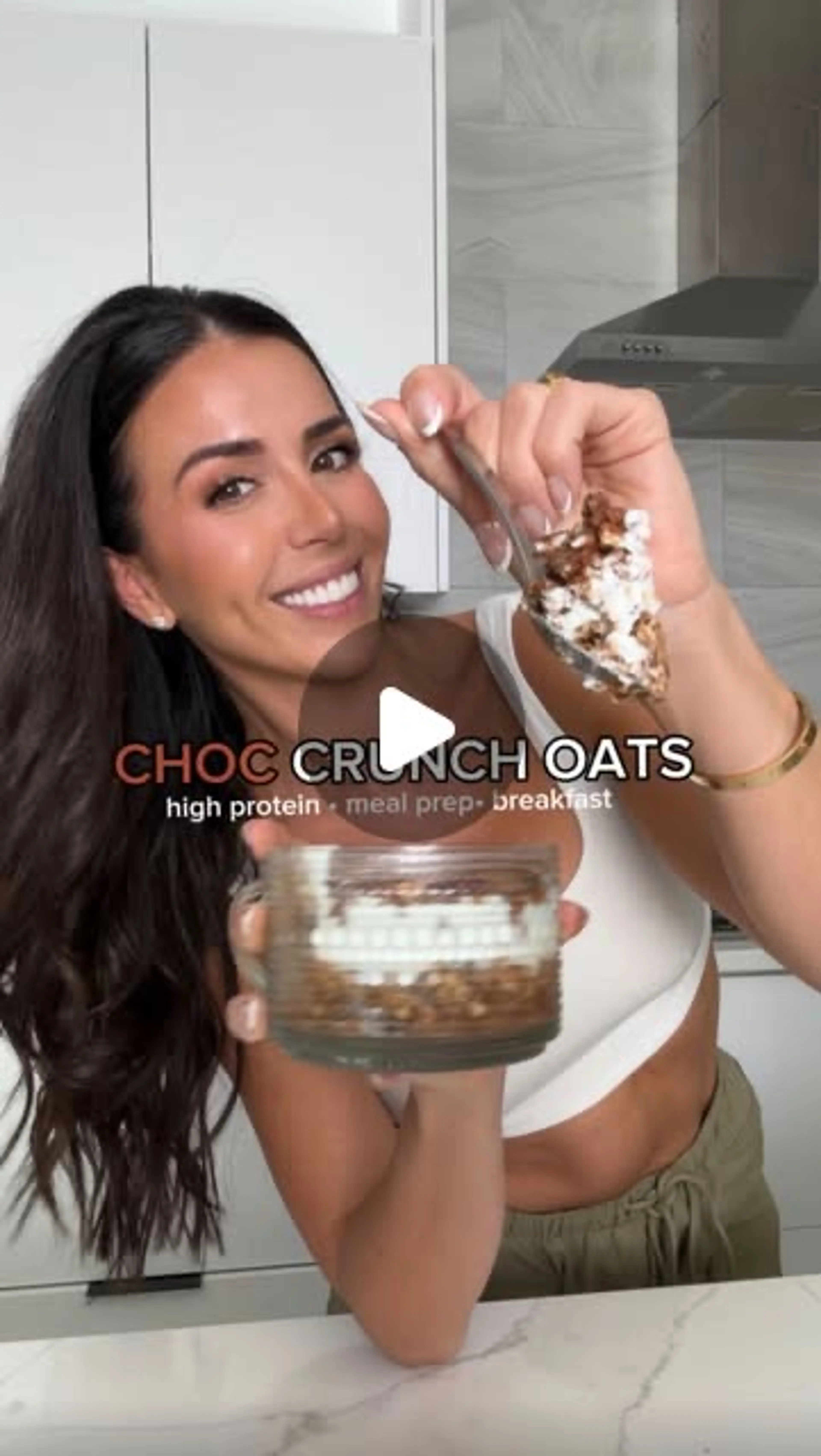 3 Layer Chocolate Crunch Oats (Overnight)
