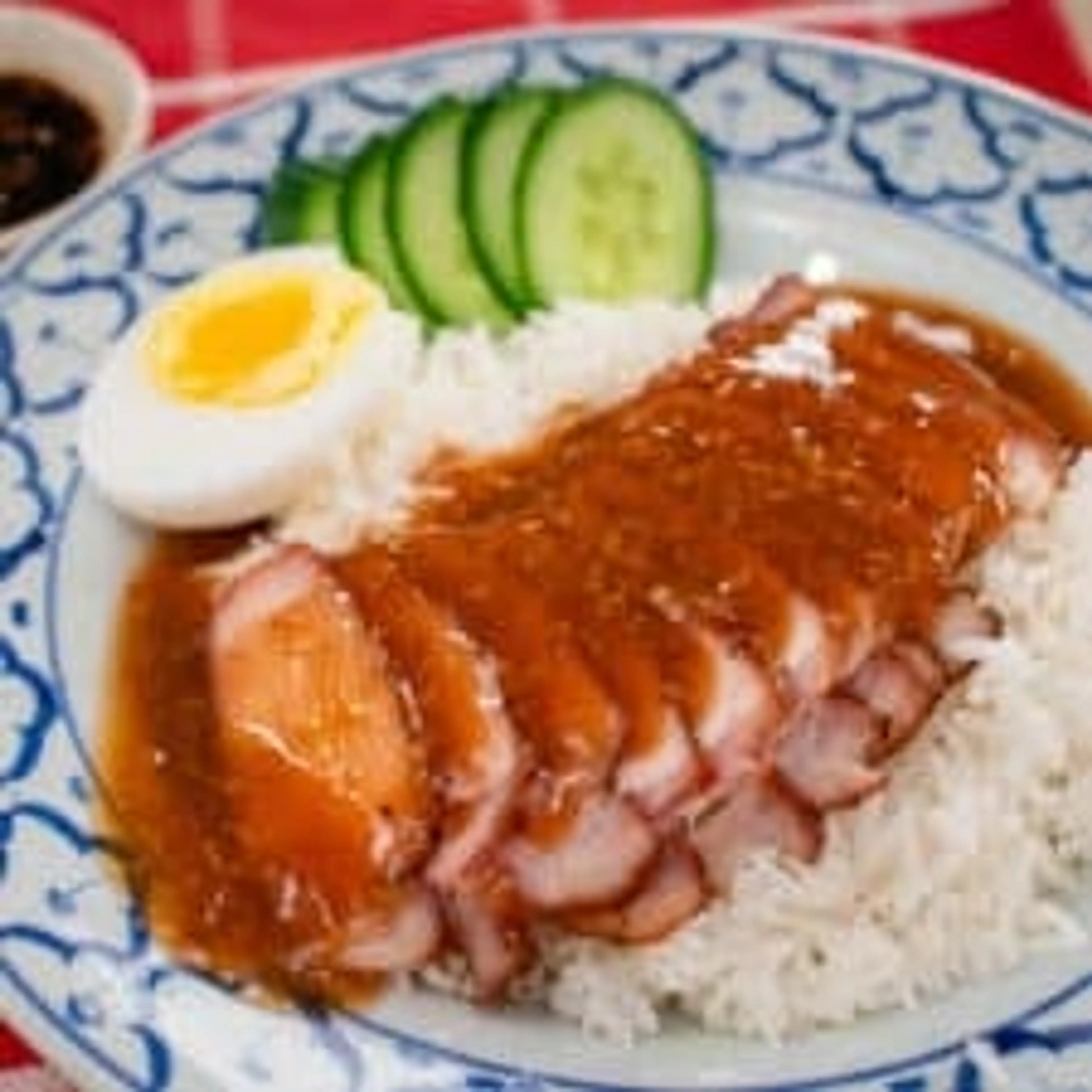 Thai-Chinese BBQ Pork Rice (Kao Moo Dang)