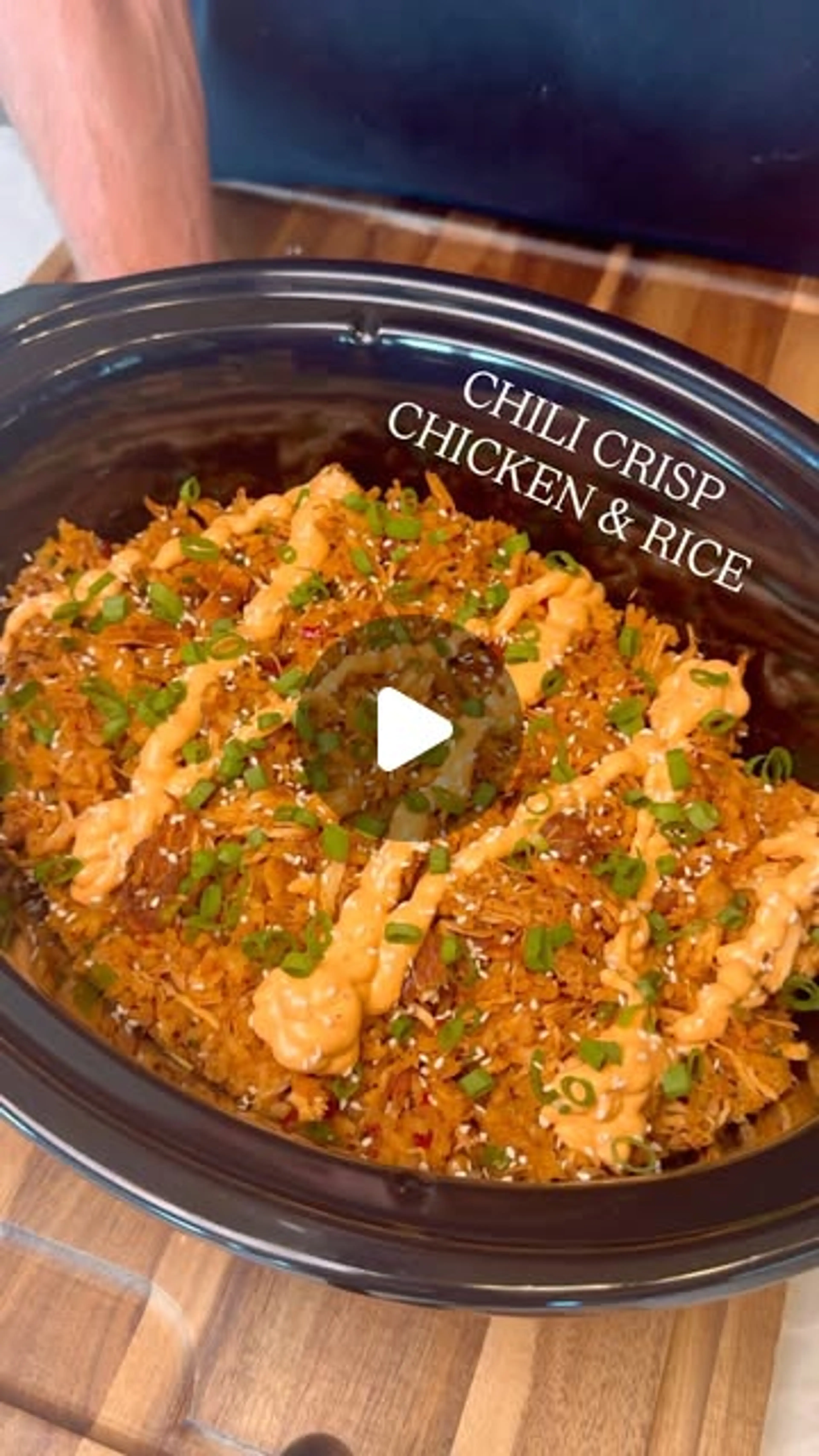 Slow Cooker Chili Crisp Chicken & Rice